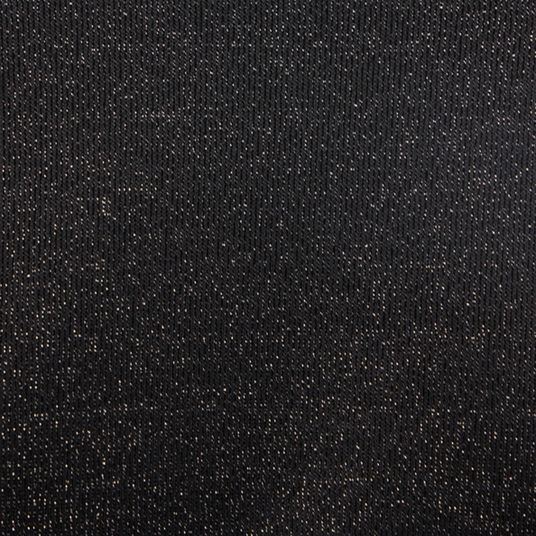 Roberto Cavalli Black Sweater With Glitter And Ring In Black