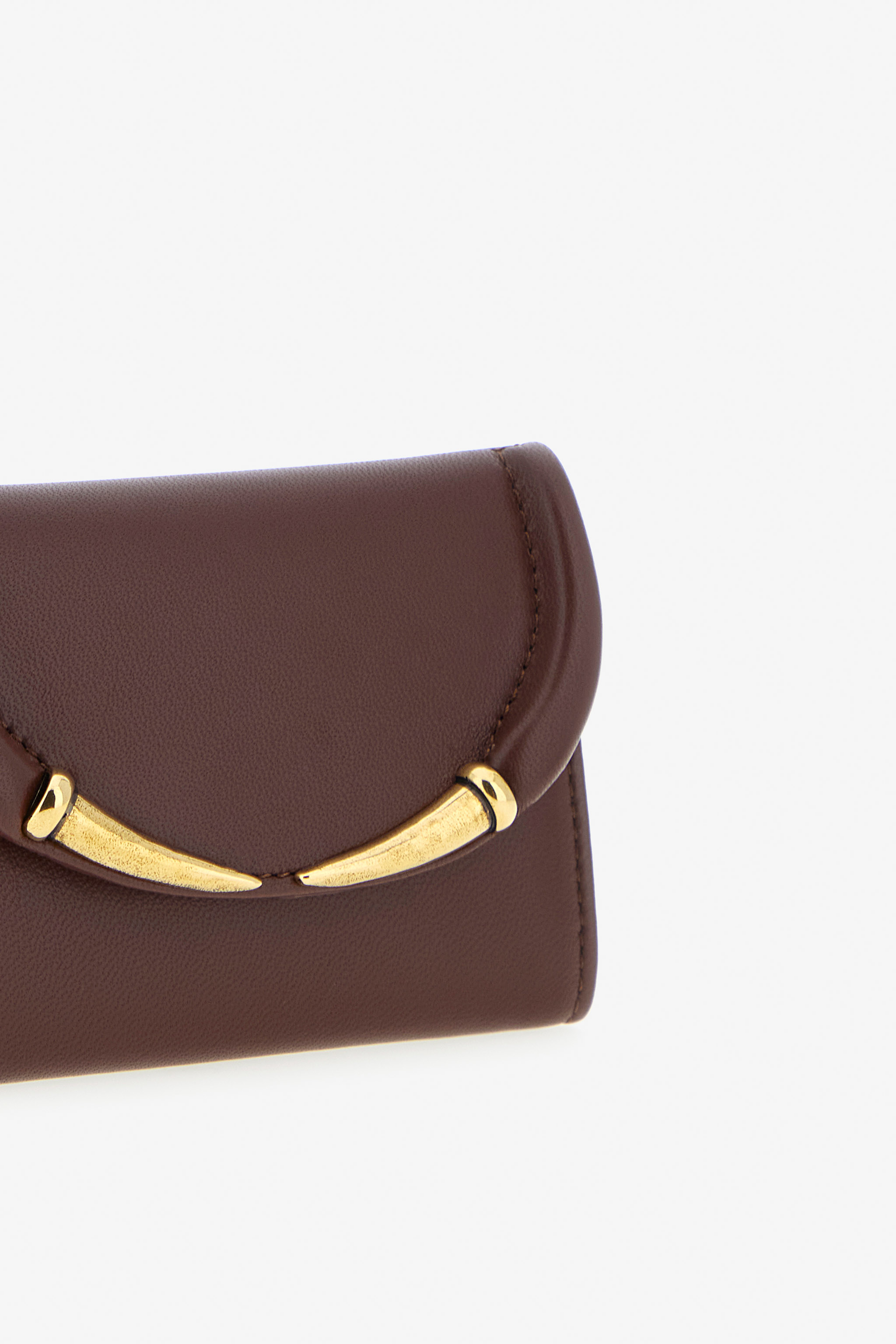 Roberto Cavalli Fang Closure Wallet In Brown