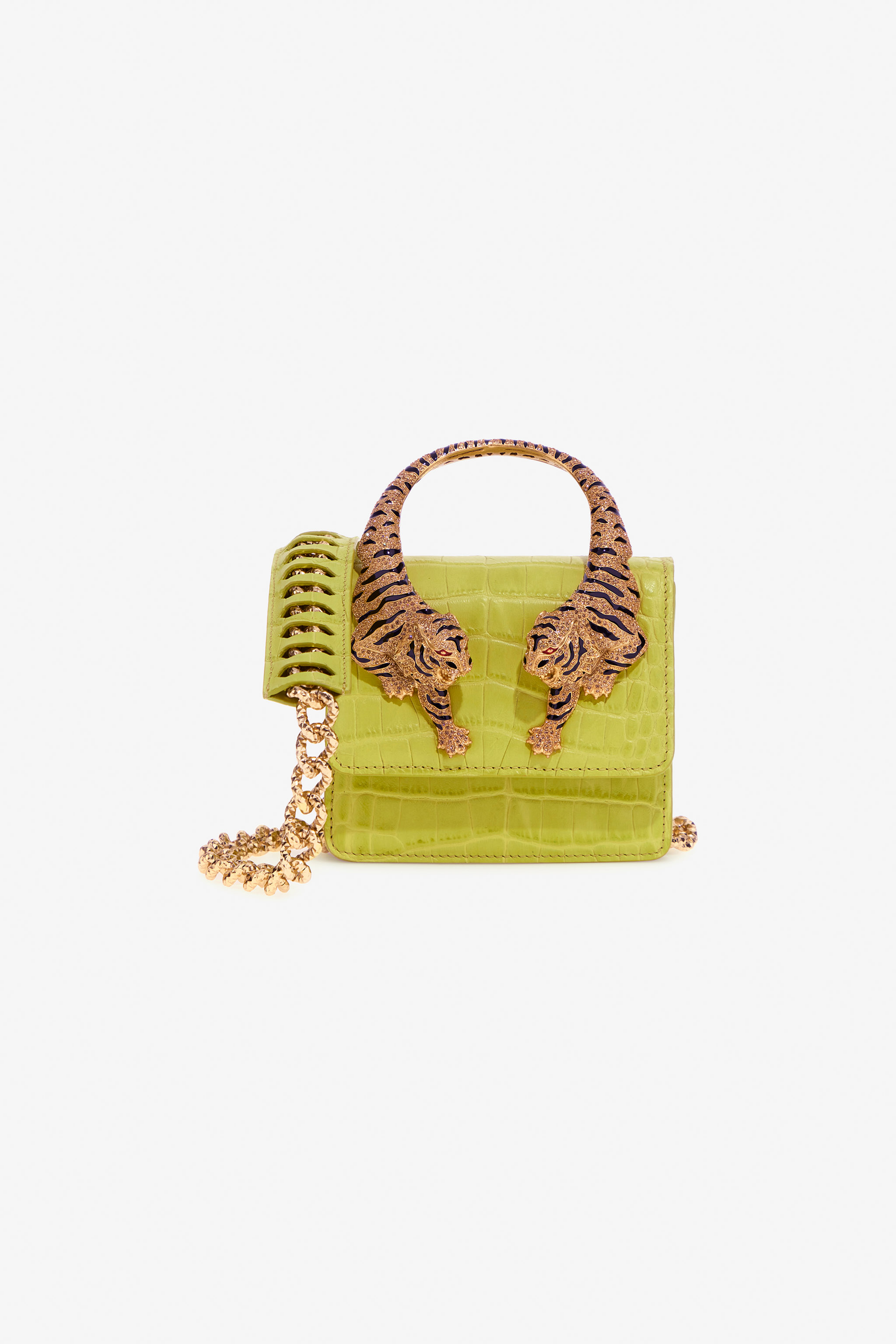 Roberto Cavalli Women's Light/Green Small Roar Bag - Roar Bags