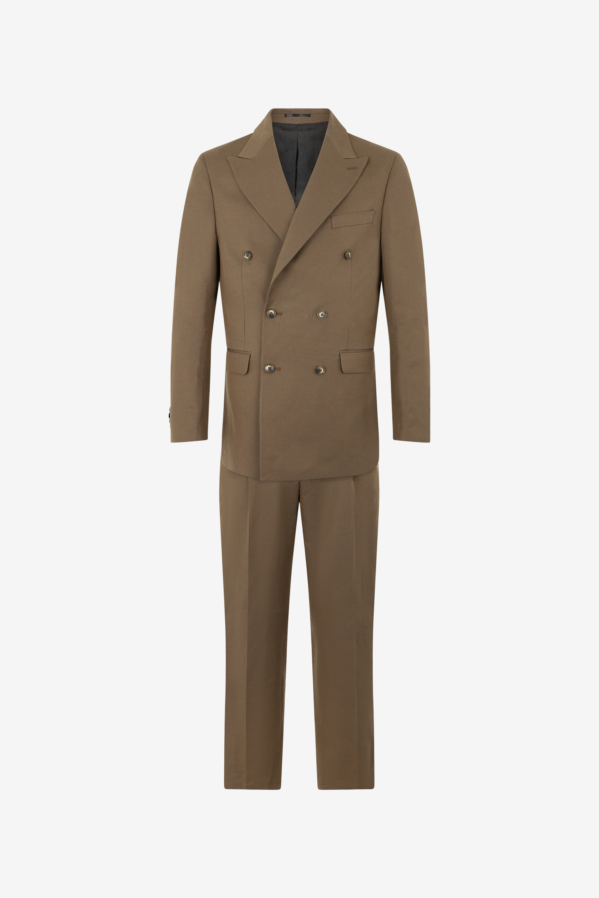 Roberto Cavalli Men's Brown/Green Tailored Suit - Ready To Wear Military - Image 1