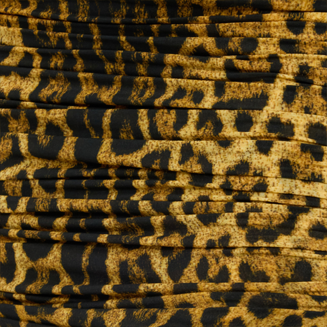 Roberto Cavalli Long Dress With Jaguar Skin Print In Multi