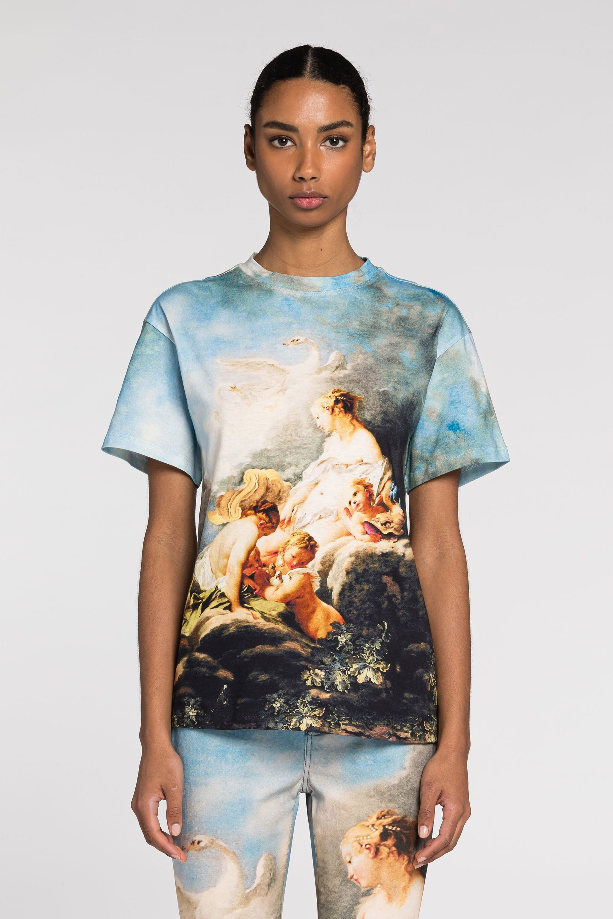 Graphic-print cotton T-shirt