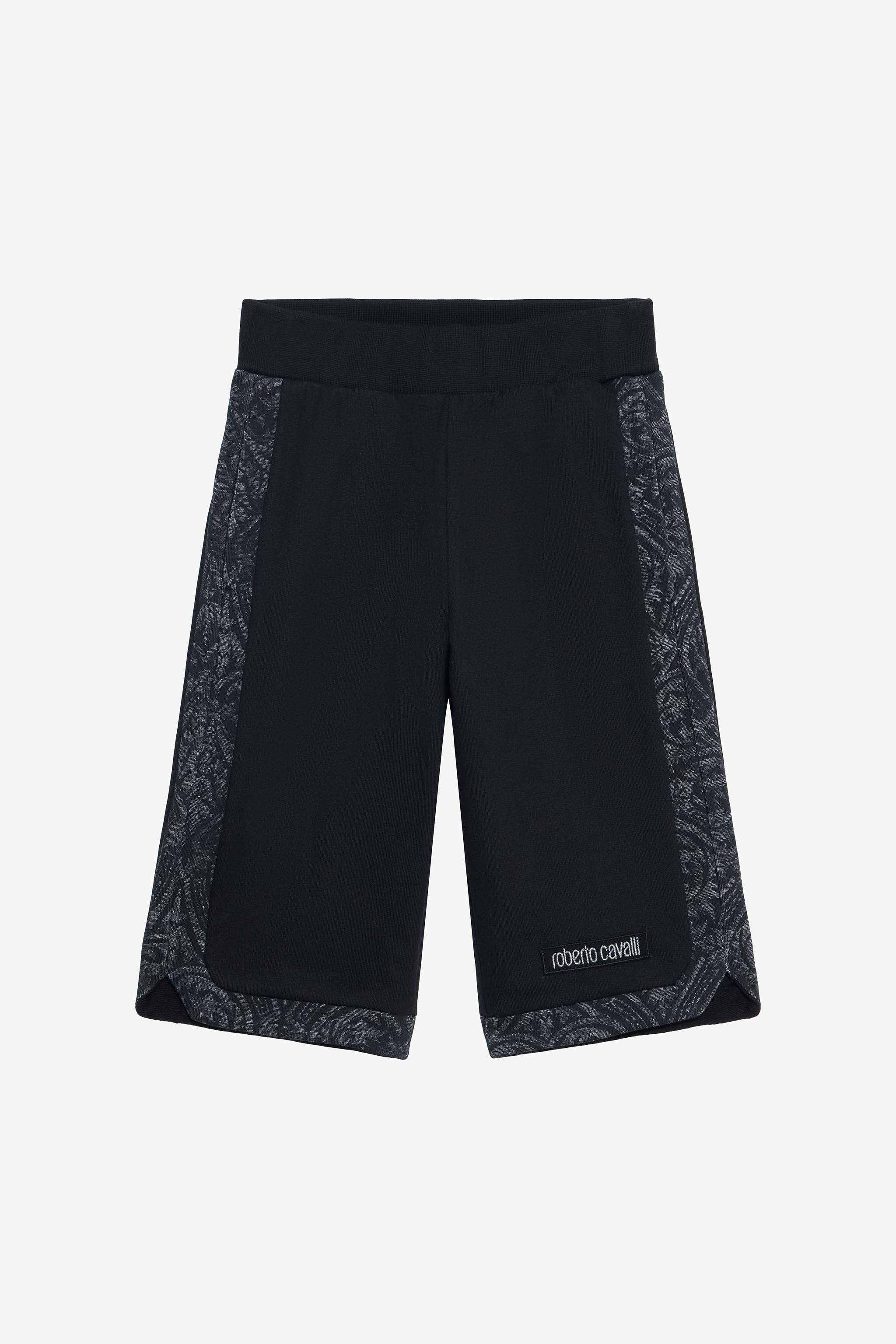 Roberto Cavalli Boys Black Cotton Shorts - Trousers