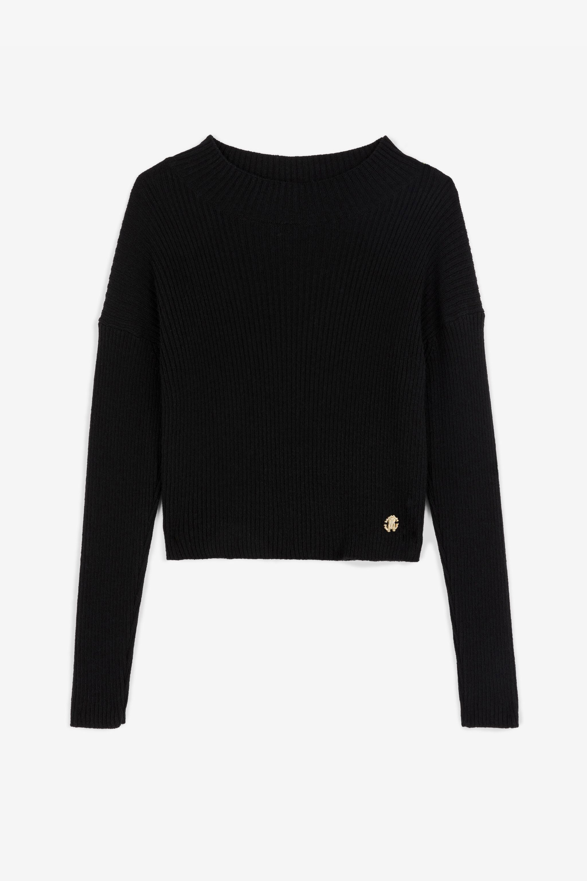 Roberto Cavalli Rc Monogram Sweater In Black