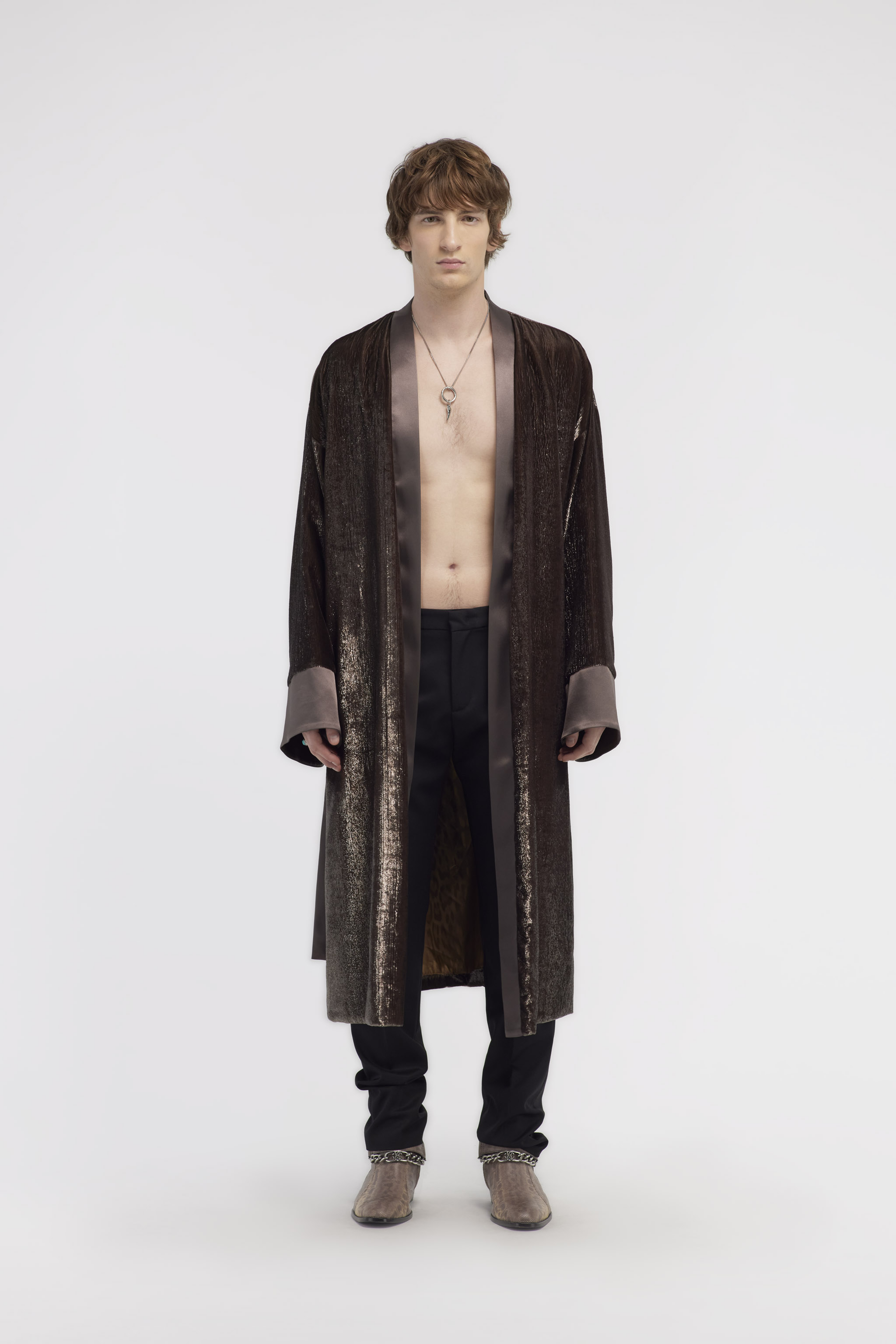  Roberto Cavalli Velvet Jacket - Male  Dark Brown 46 