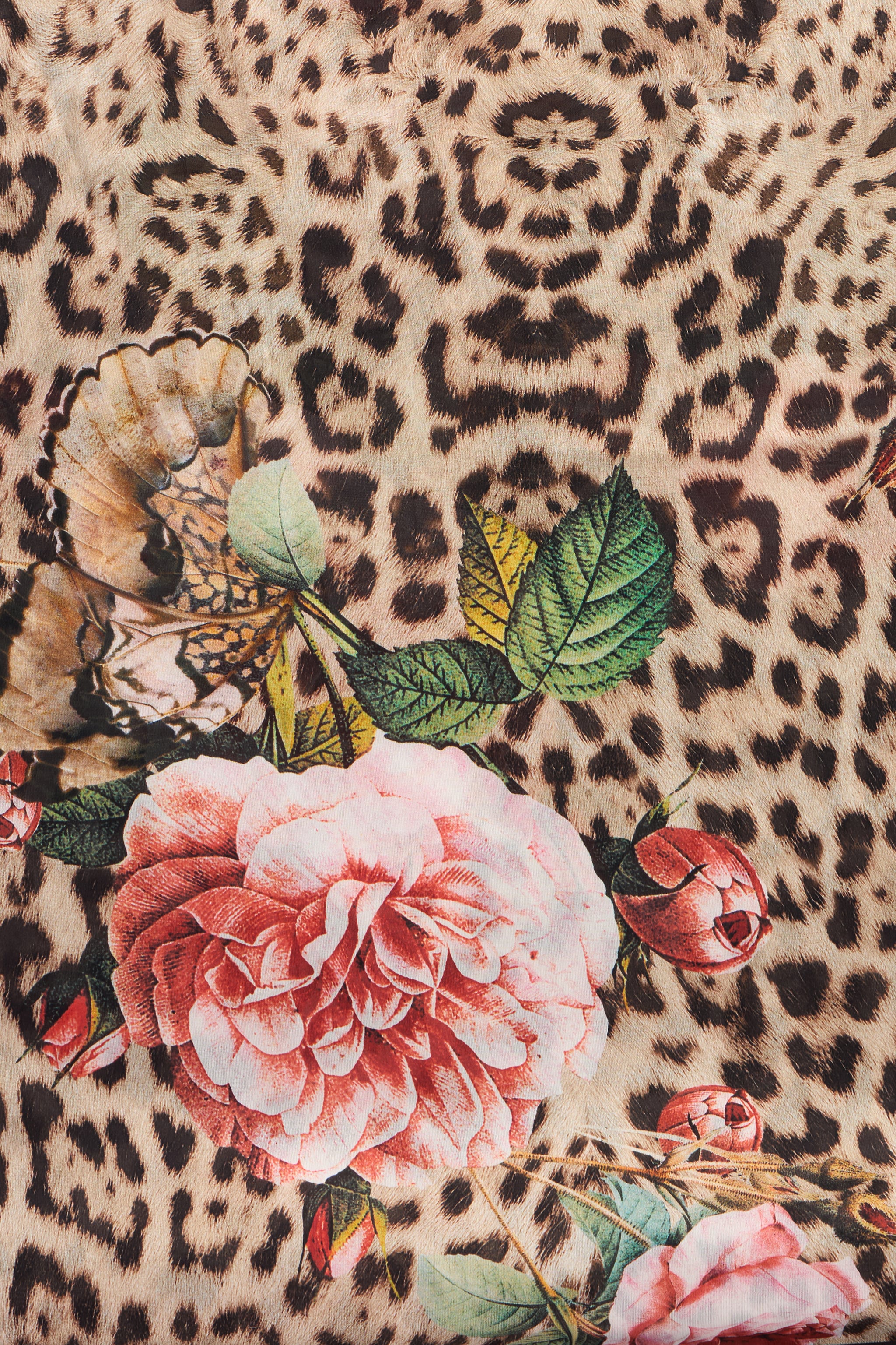 Roberto Cavalli Jaguar Roses Print Scarf | Thumbnail 2