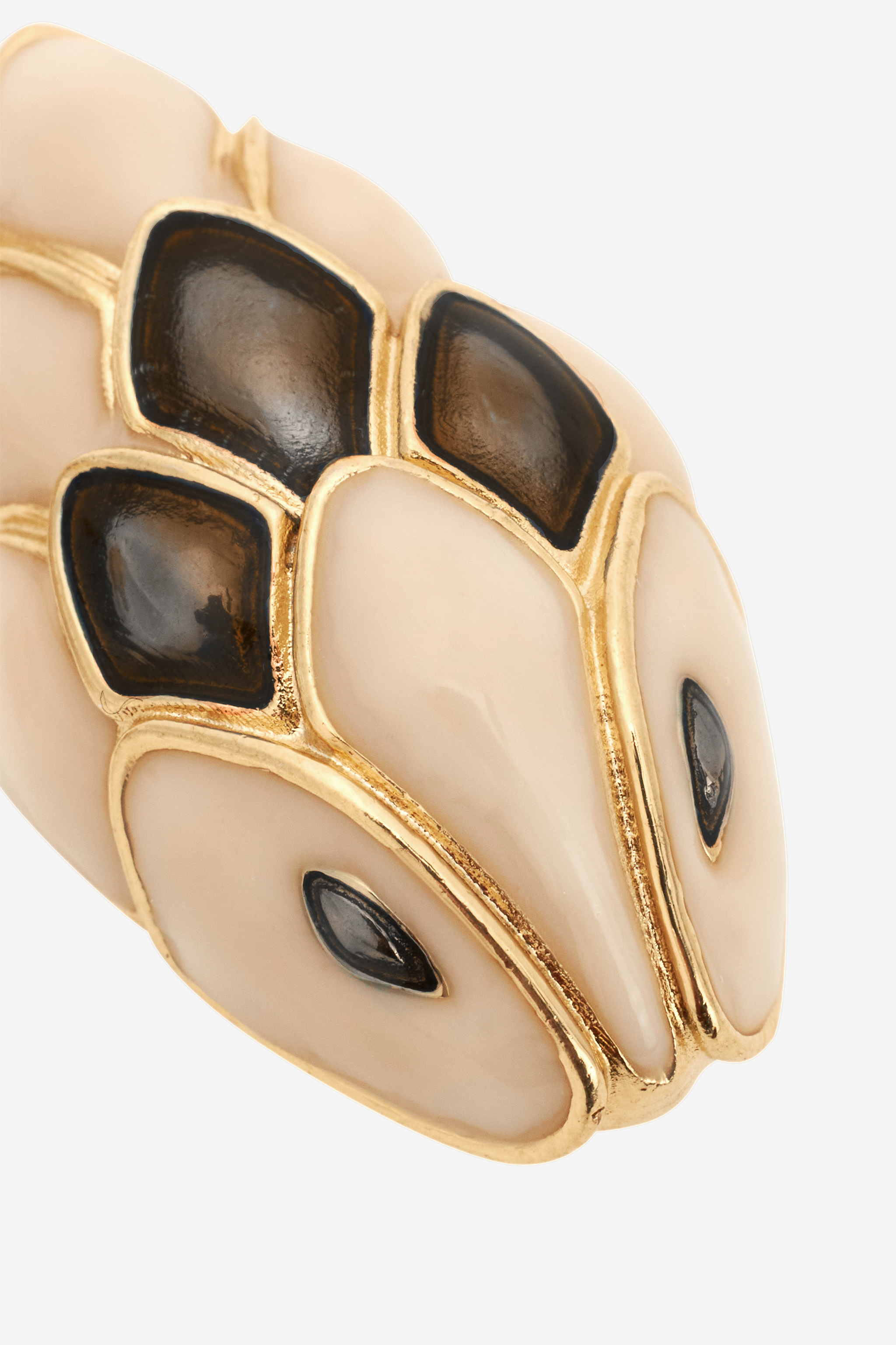 Snake clip-on earrings