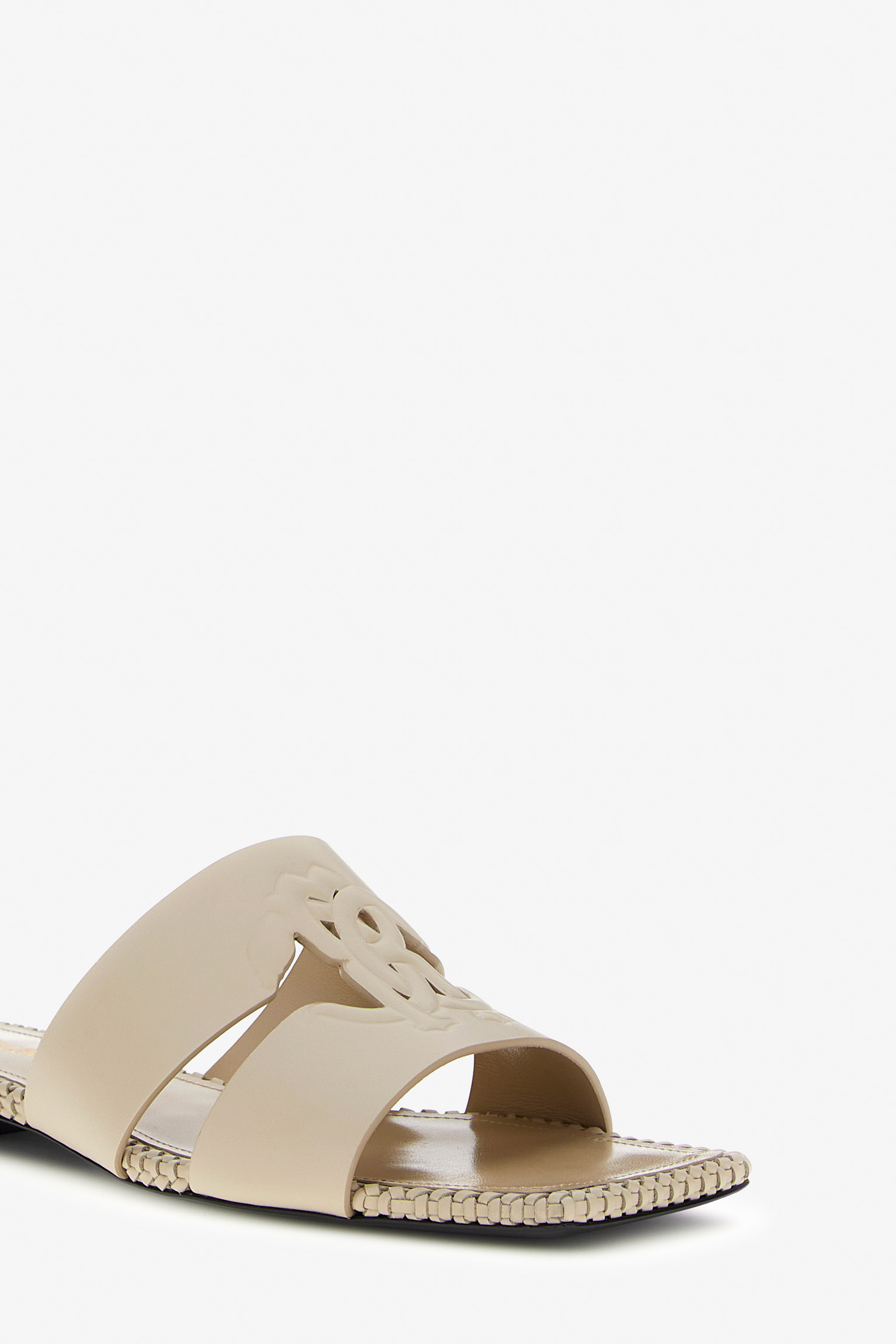 ROBERTO CAVALLI FLAT SANDALS WITH RC LOGO 