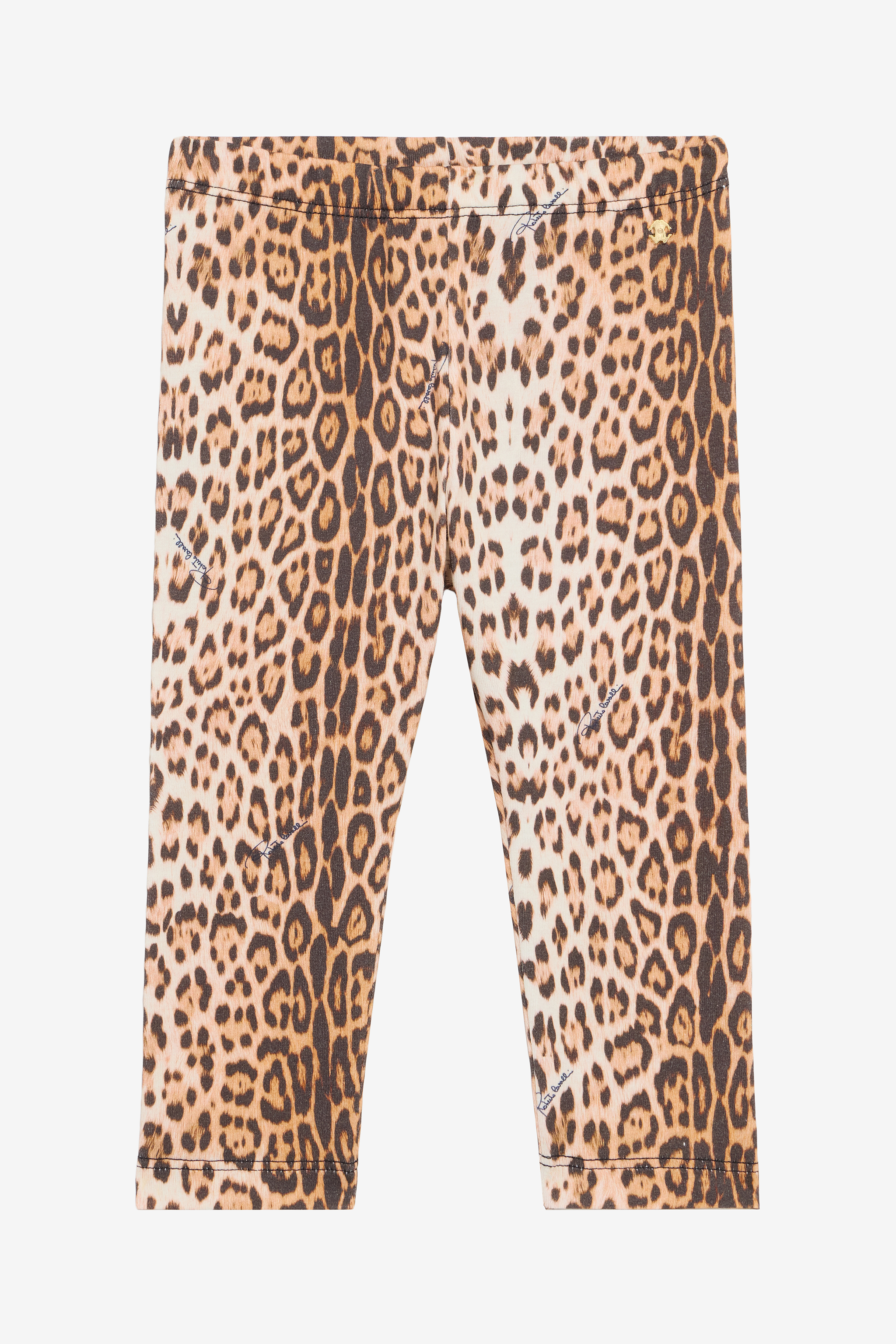 Roberto Cavalli Girls Animal Print Leggings - Trousers Natural