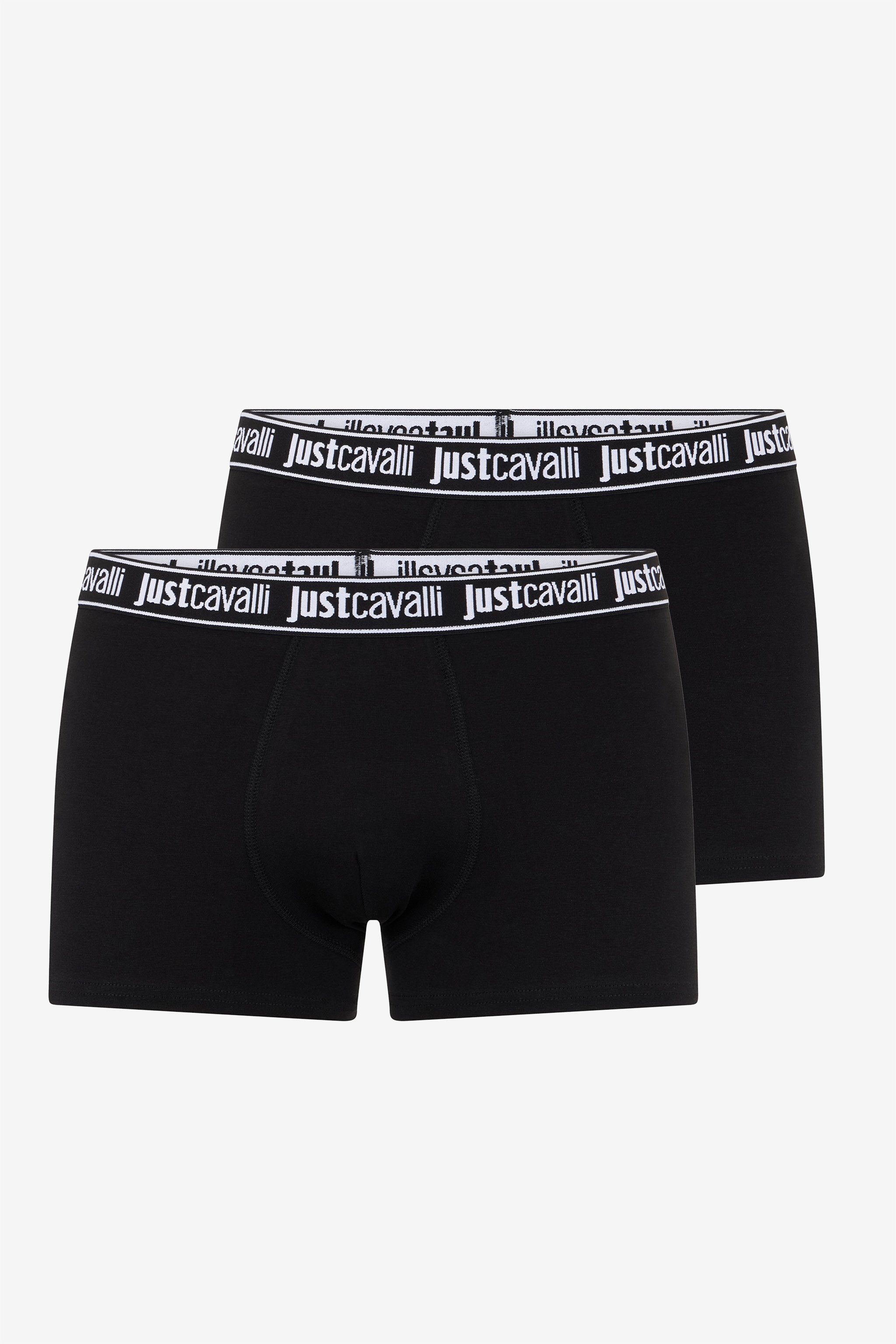Boxer Neri Con Fascia Logo in BLACK da Uomo Roberto Cavalli®