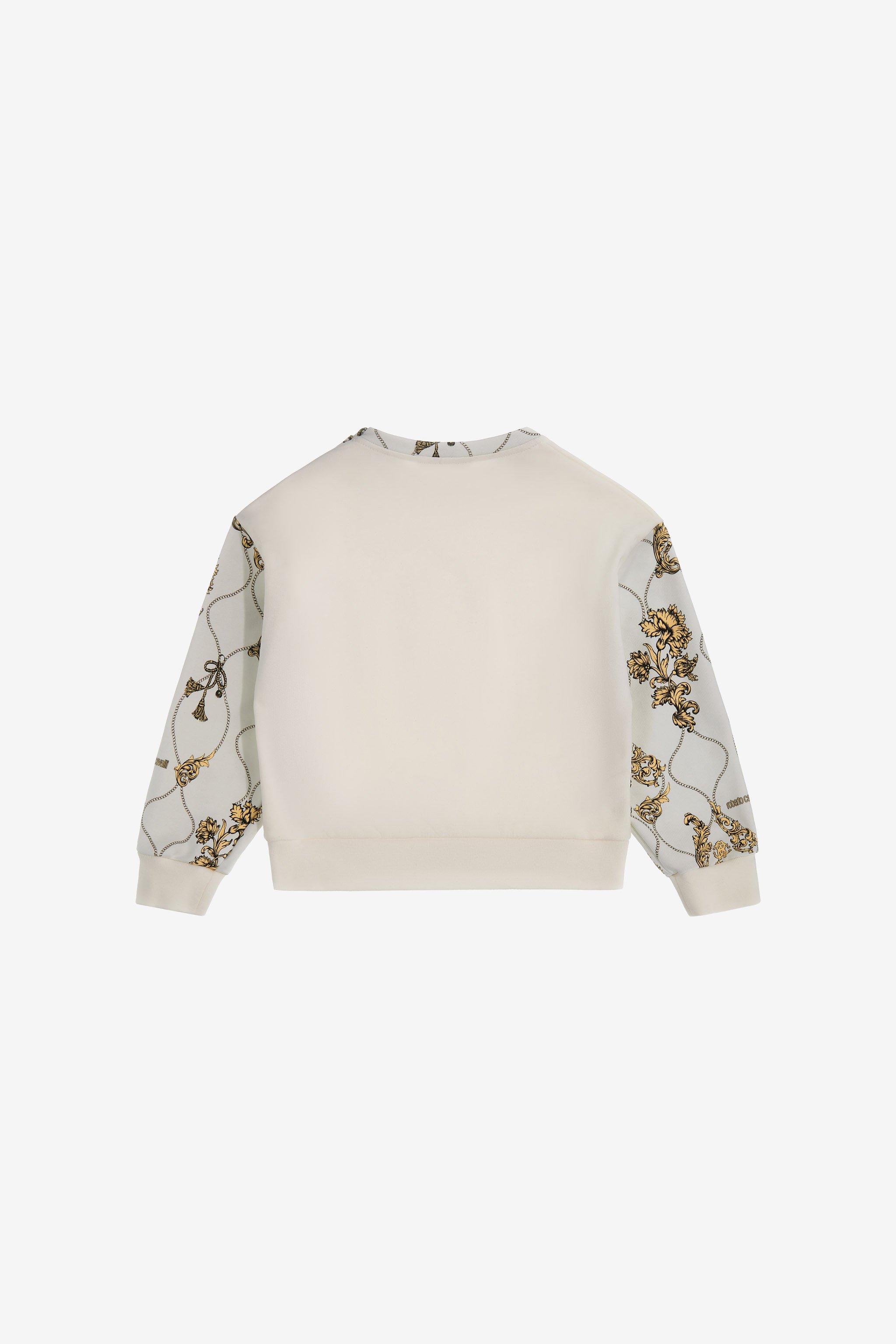 Roberto Cavalli Logo Sweatshirt In White