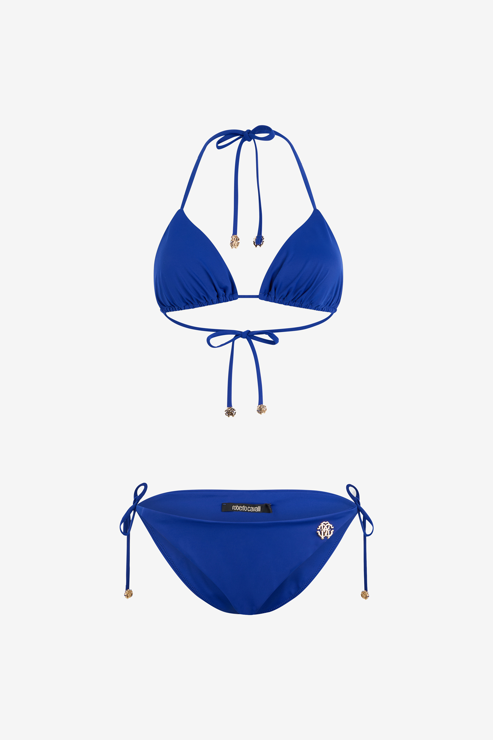 水着・ラッシュガード herlipto Corse Ribbon Swimsuit blue THE KRISTI BIKINI in NAVY NEOPRENE – Lisa Marie Fernandez