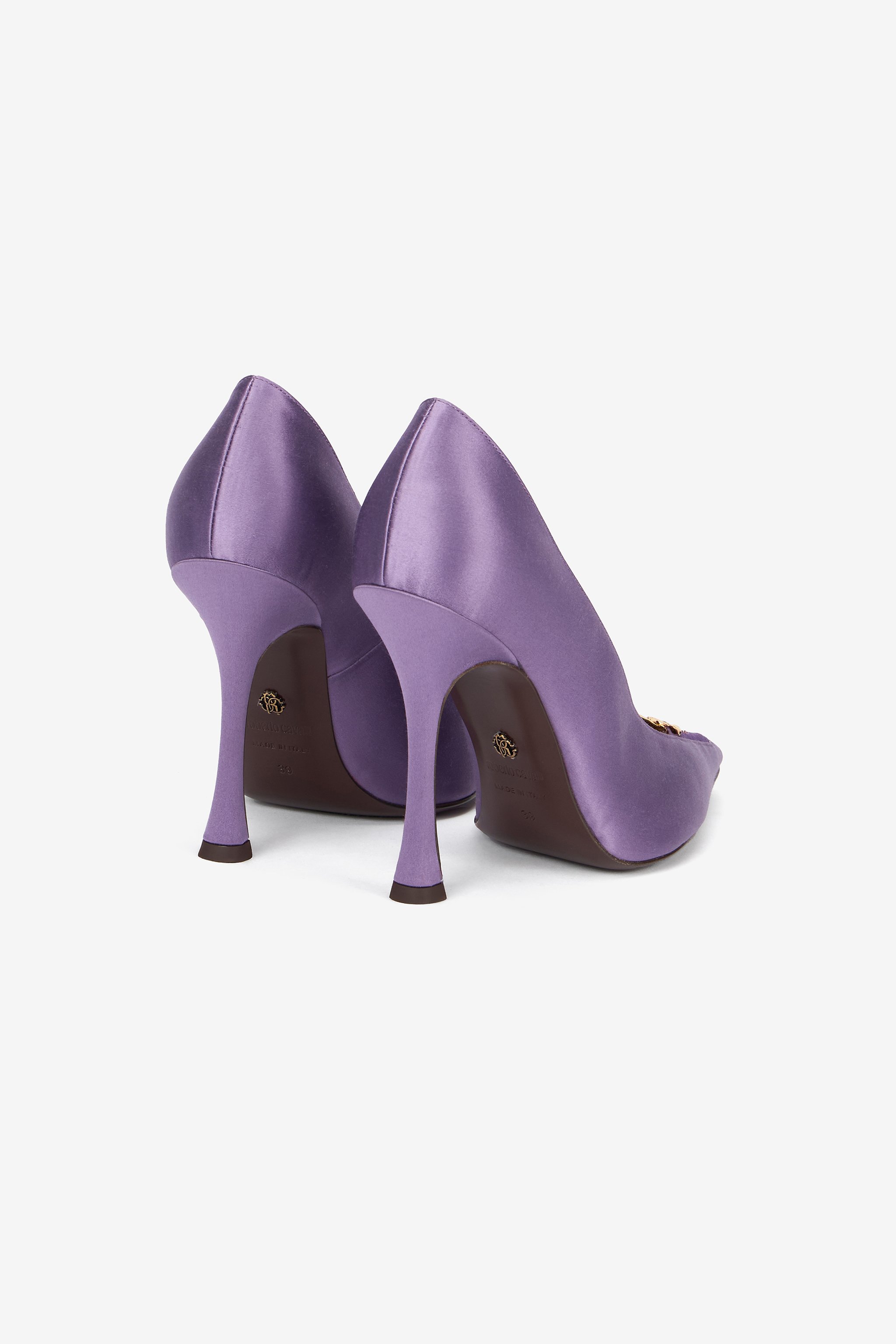 Lilac Pumps With Leaf Insert