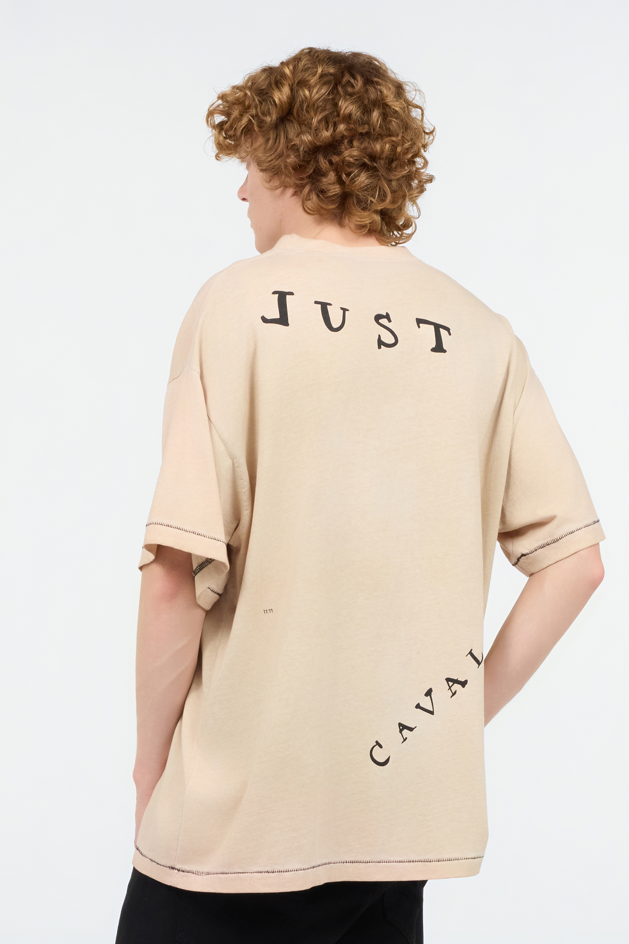Roberto Cavalli Leopard Print T-shirt In Light Brown