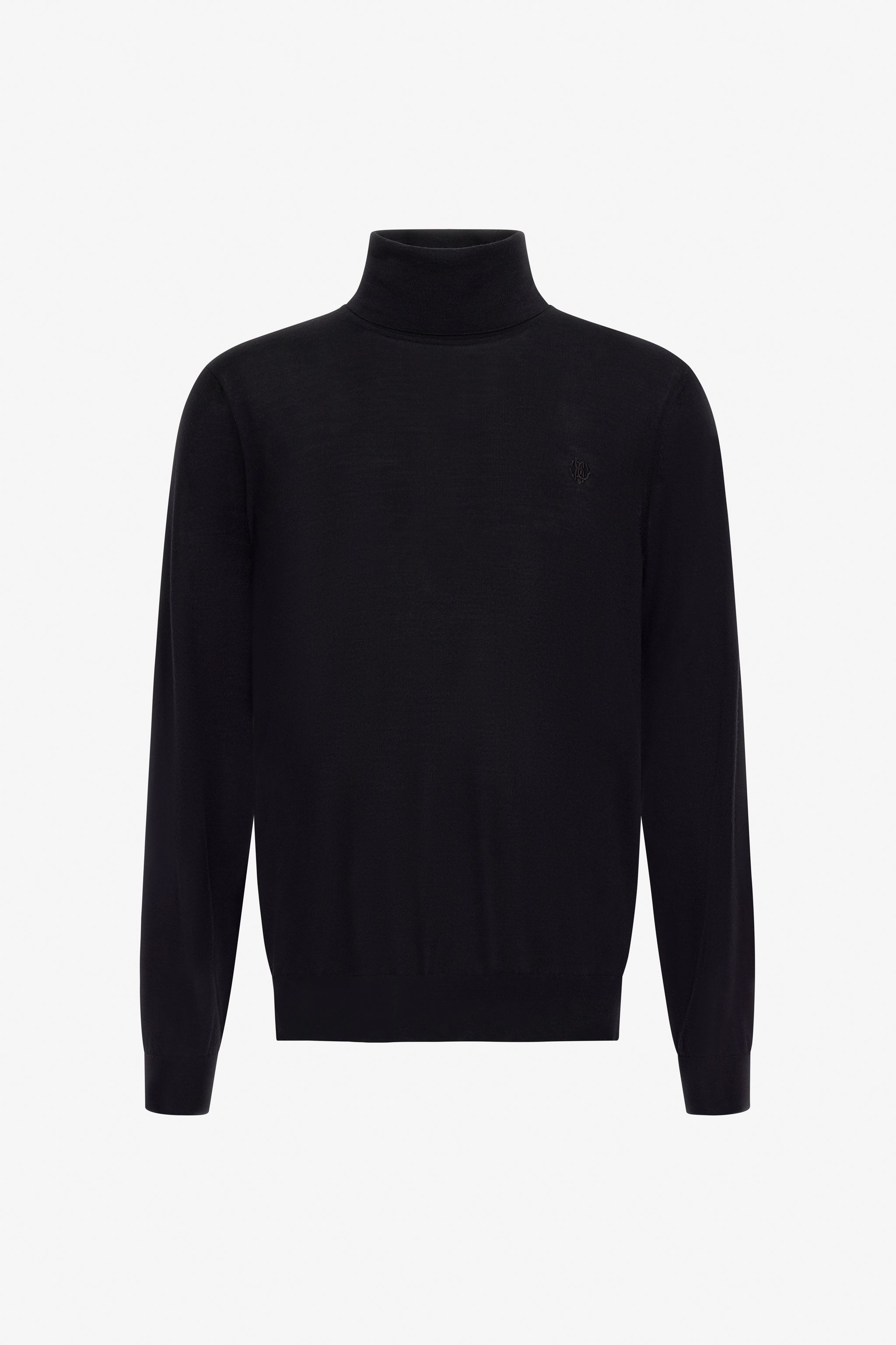 Roberto Cavalli Regular Turtleneck Sweater In Black
