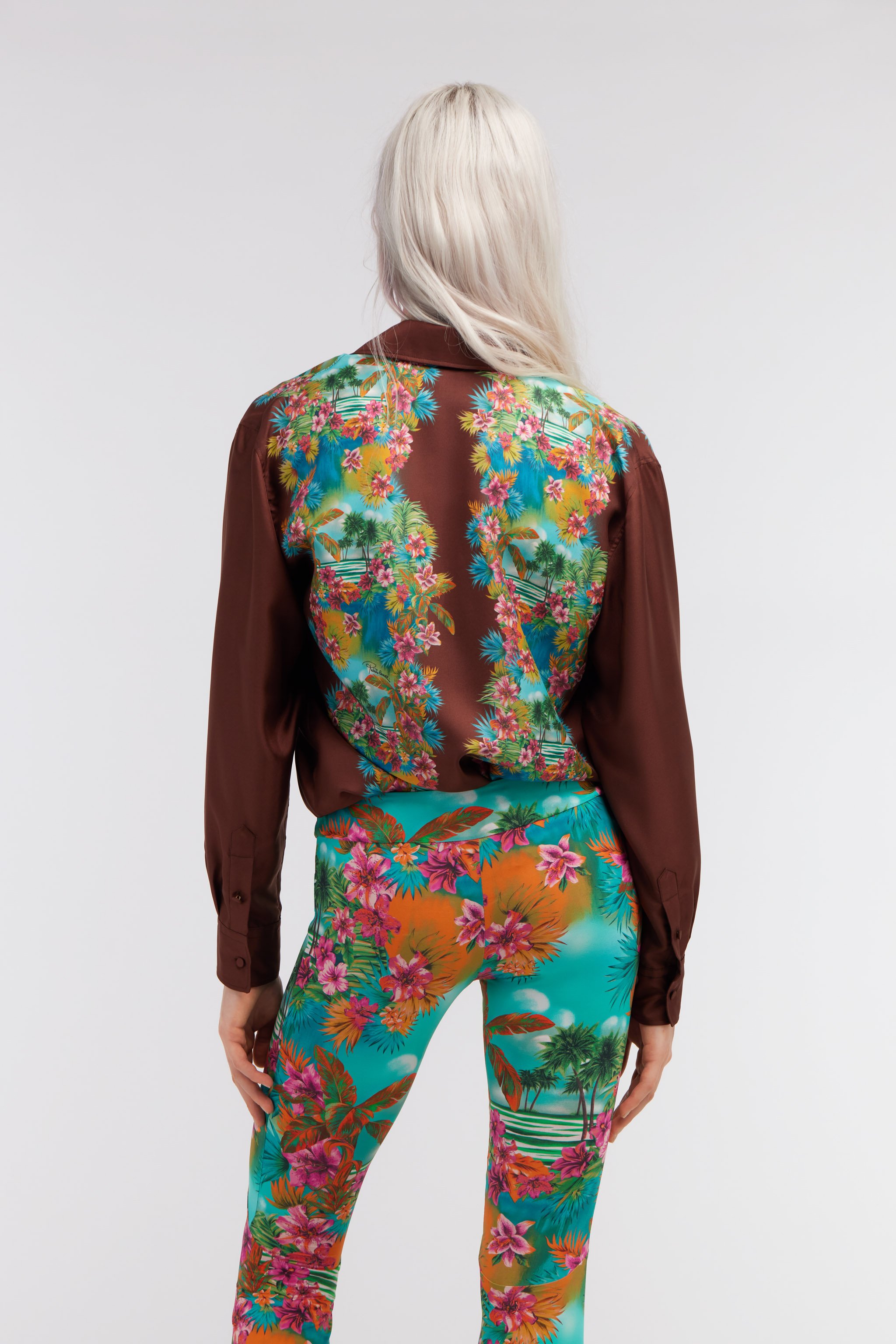 ROBERTO CAVALLI HAWAII SILK SHIRT