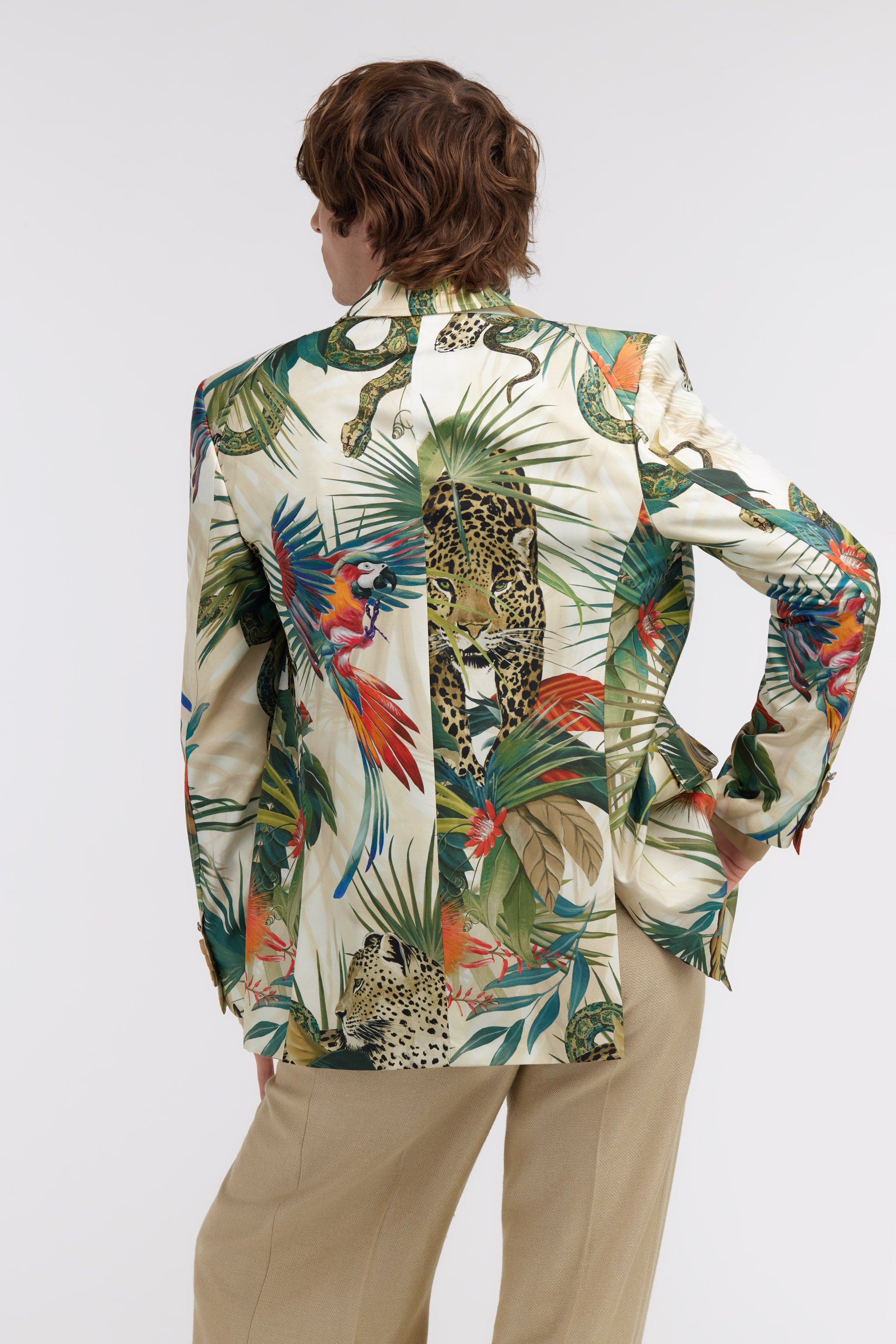 Jungle print blazer