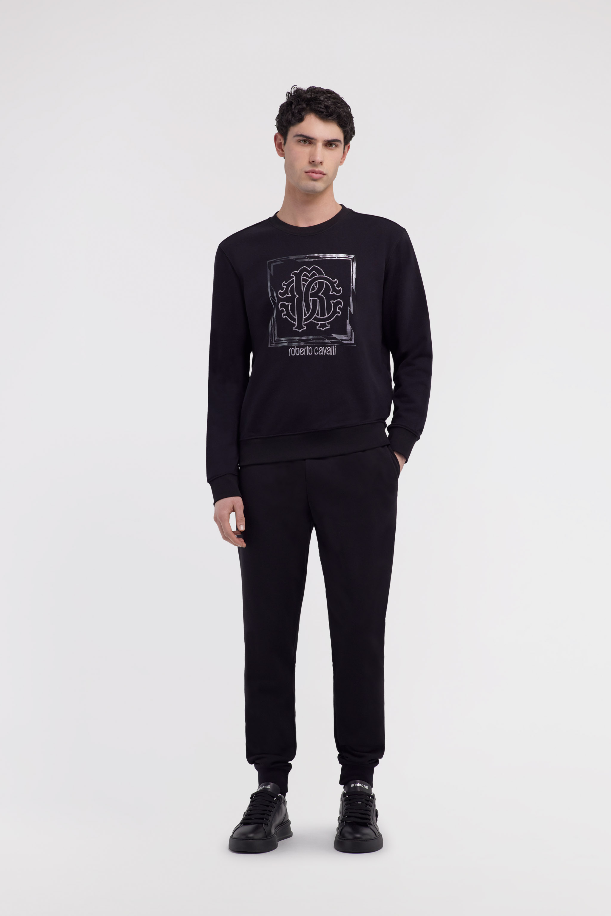 Roberto Cavalli Jogging Pants In Black