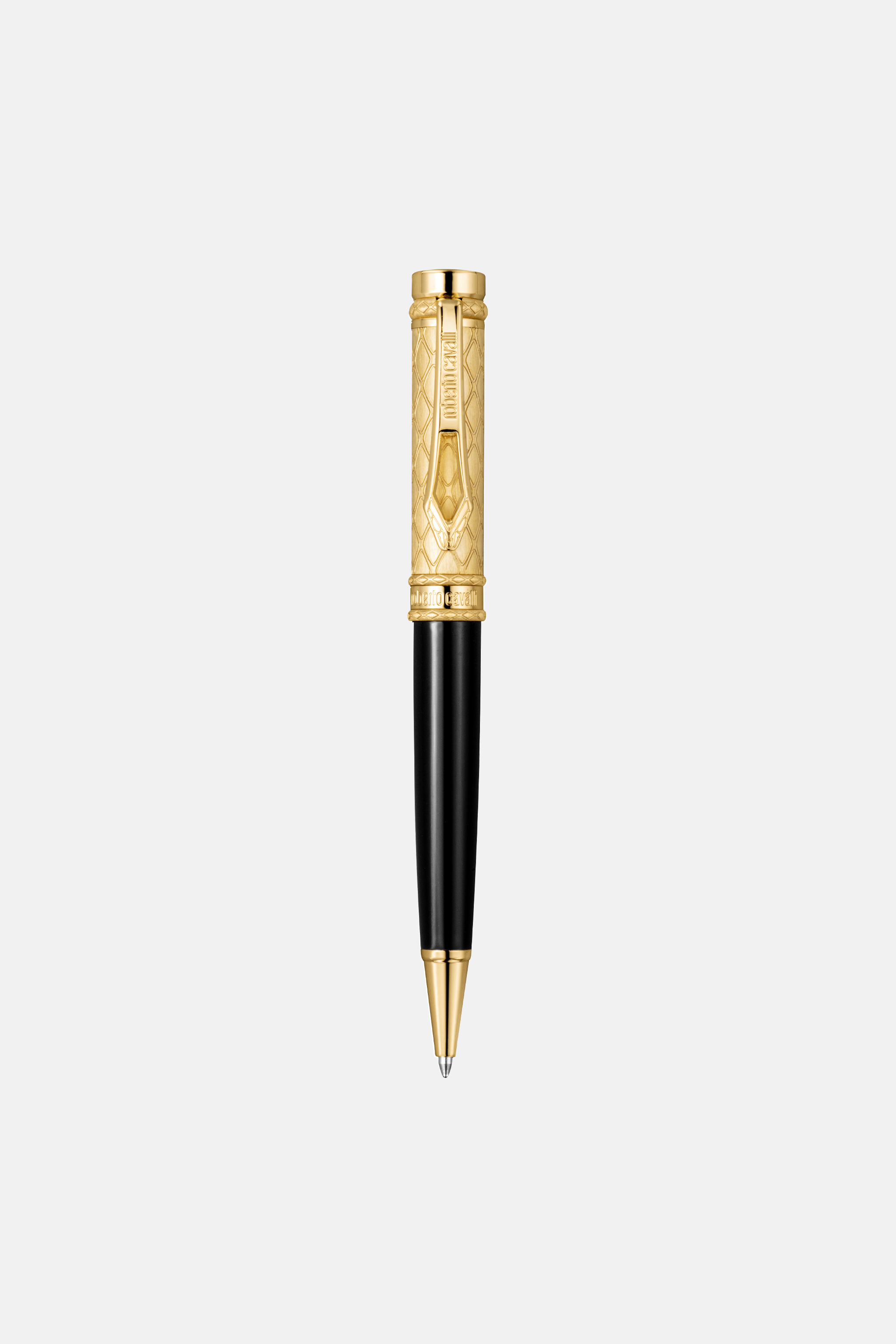 Roberto Cavalli Men's Gold/Black Ballpoint Pen, Color & Lacquer - Pens