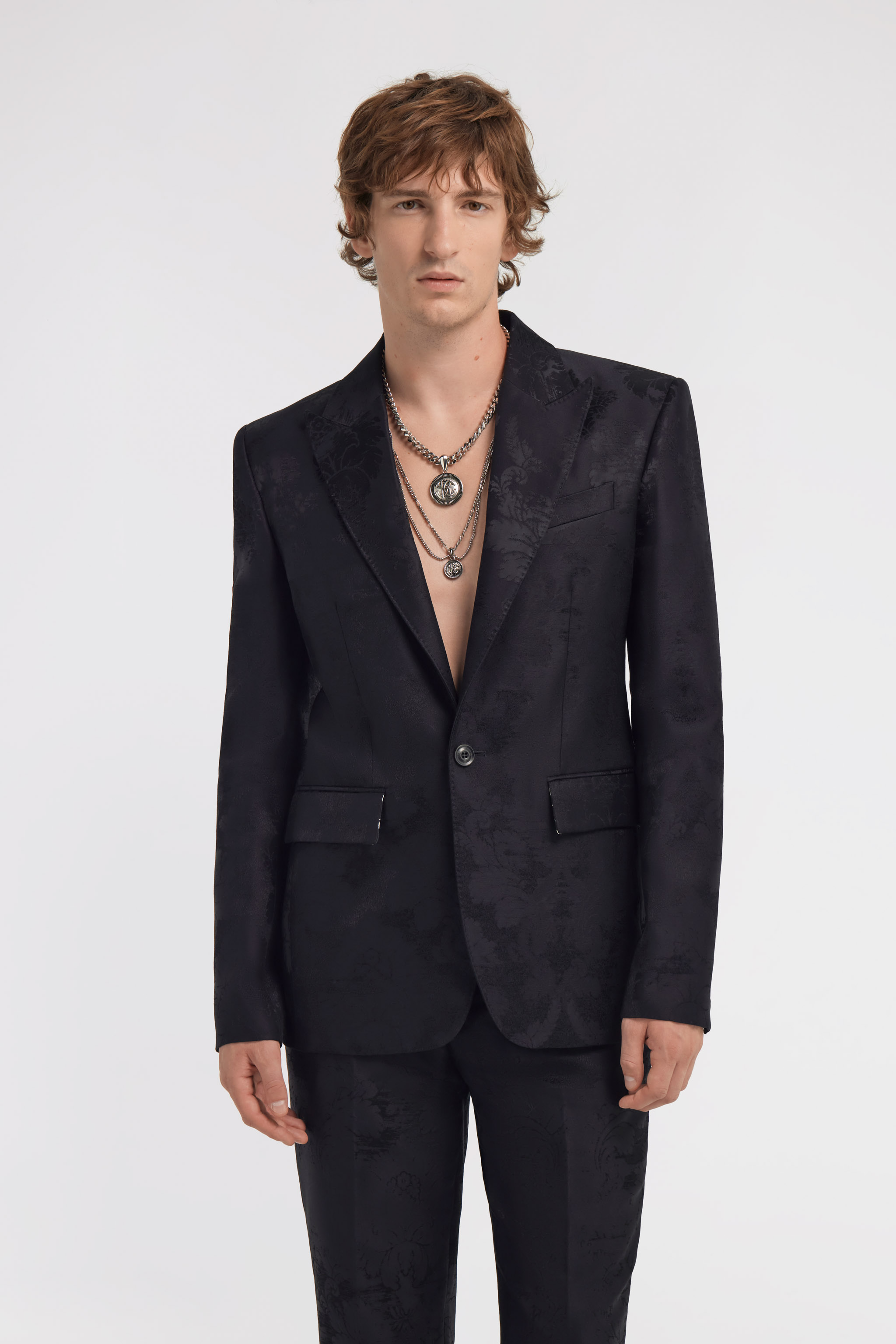 Roberto Cavalli One Button Blazer In Black