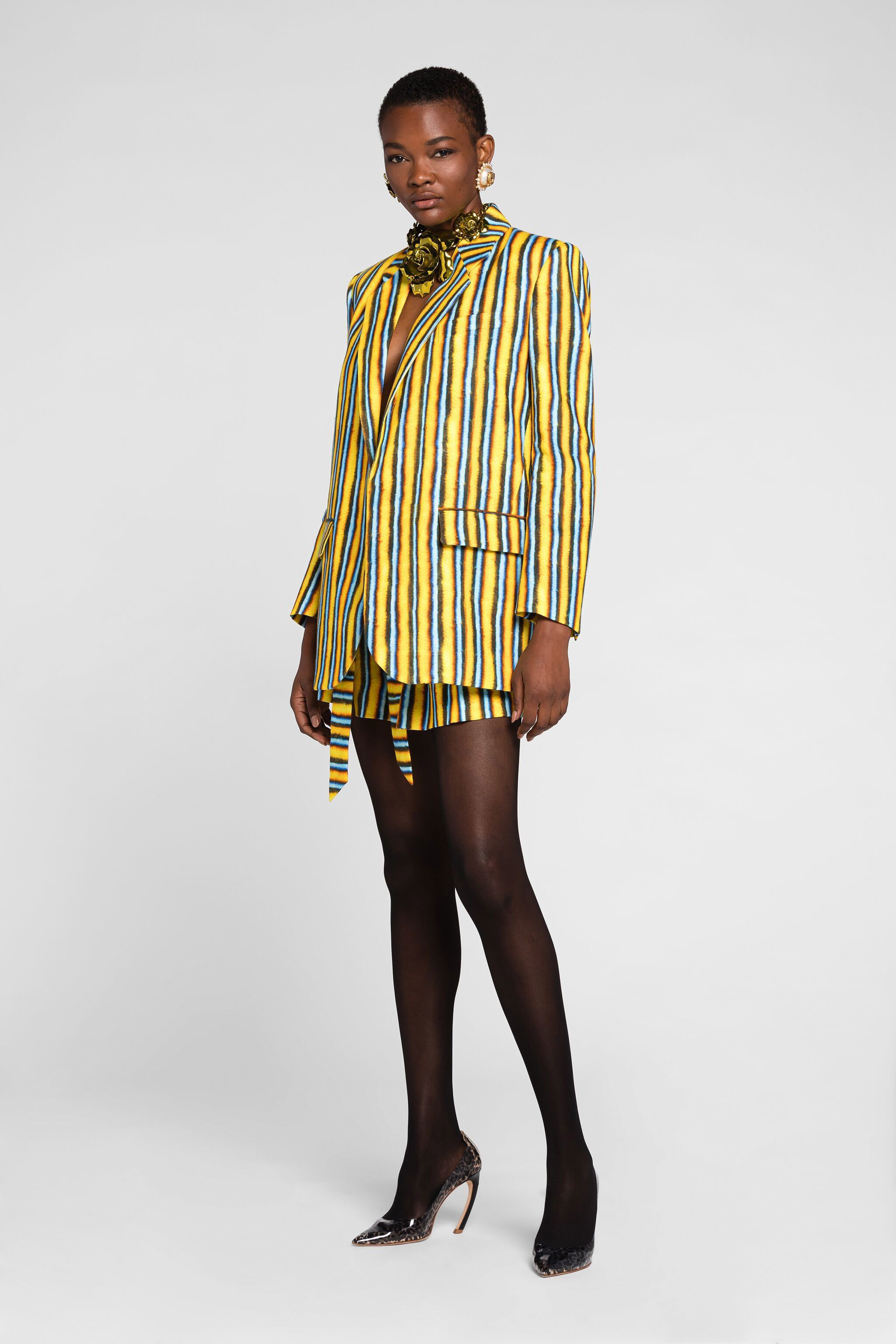ROBERTO CAVALLI JACKE MIT BAIDERA-DRUCK