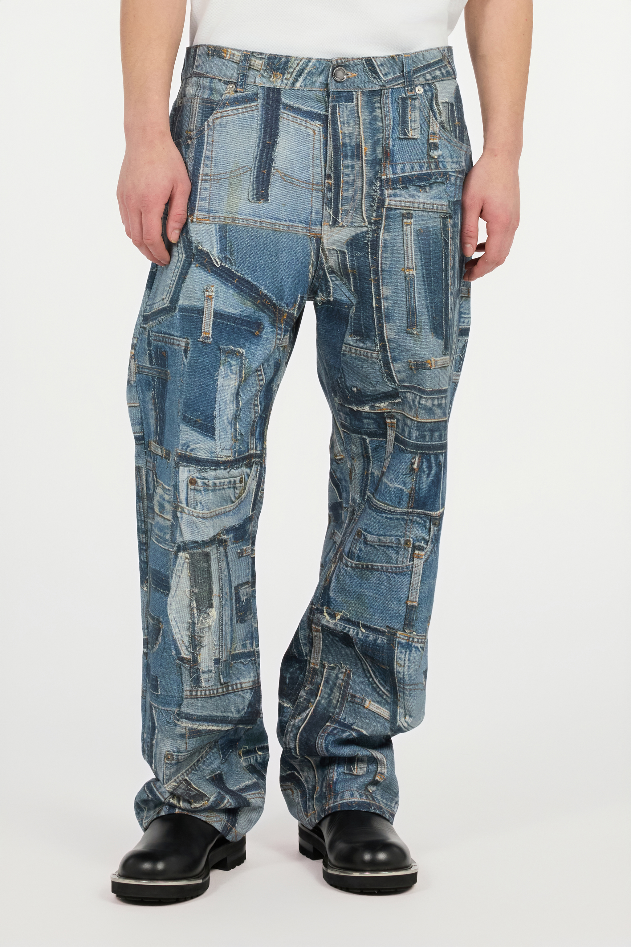 Roberto Cavalli Jeans Over Patchwork Capsule Collection In Blue