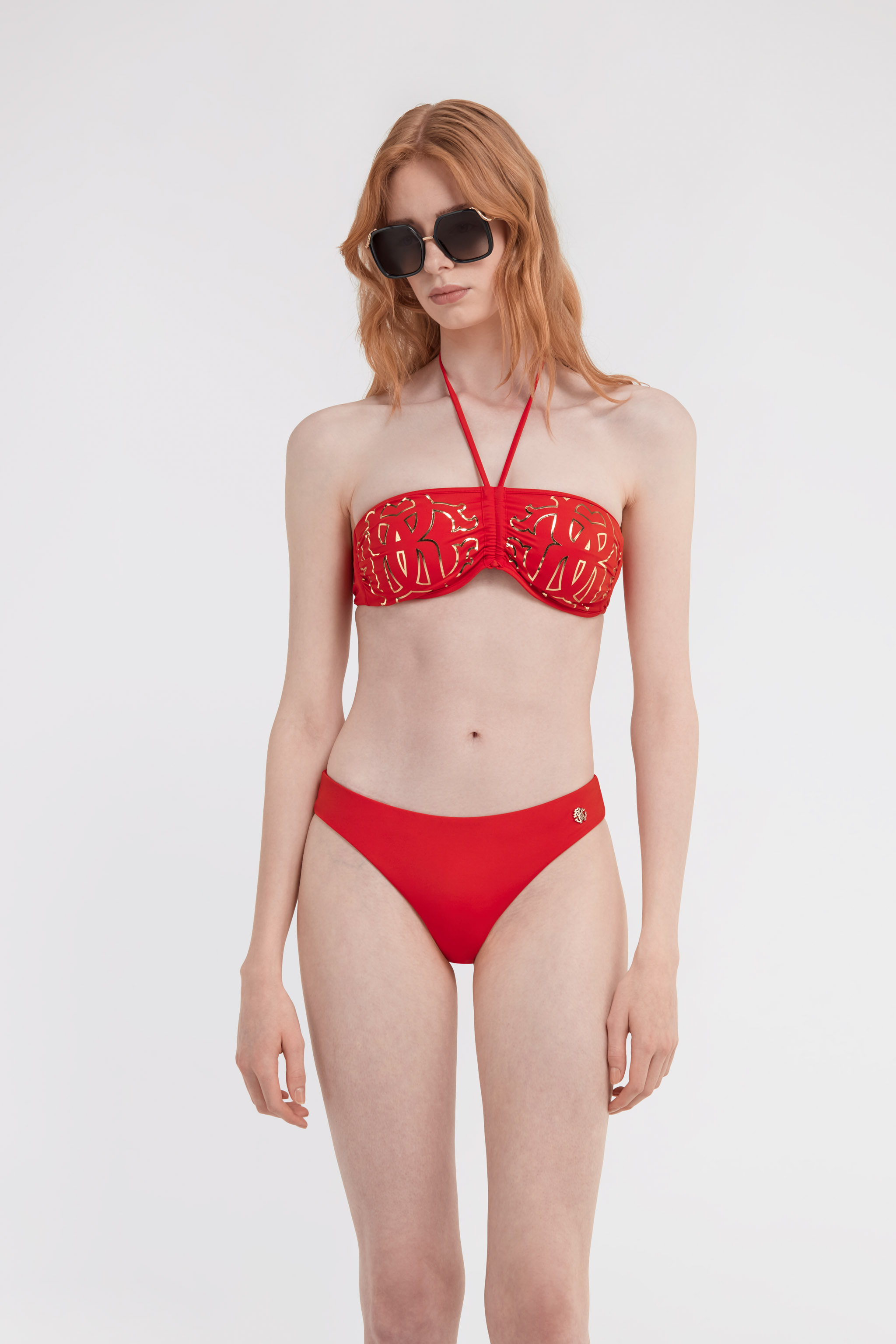 Roberto Cavalli Women's 2-piece Logo Print Bikini Set In Red