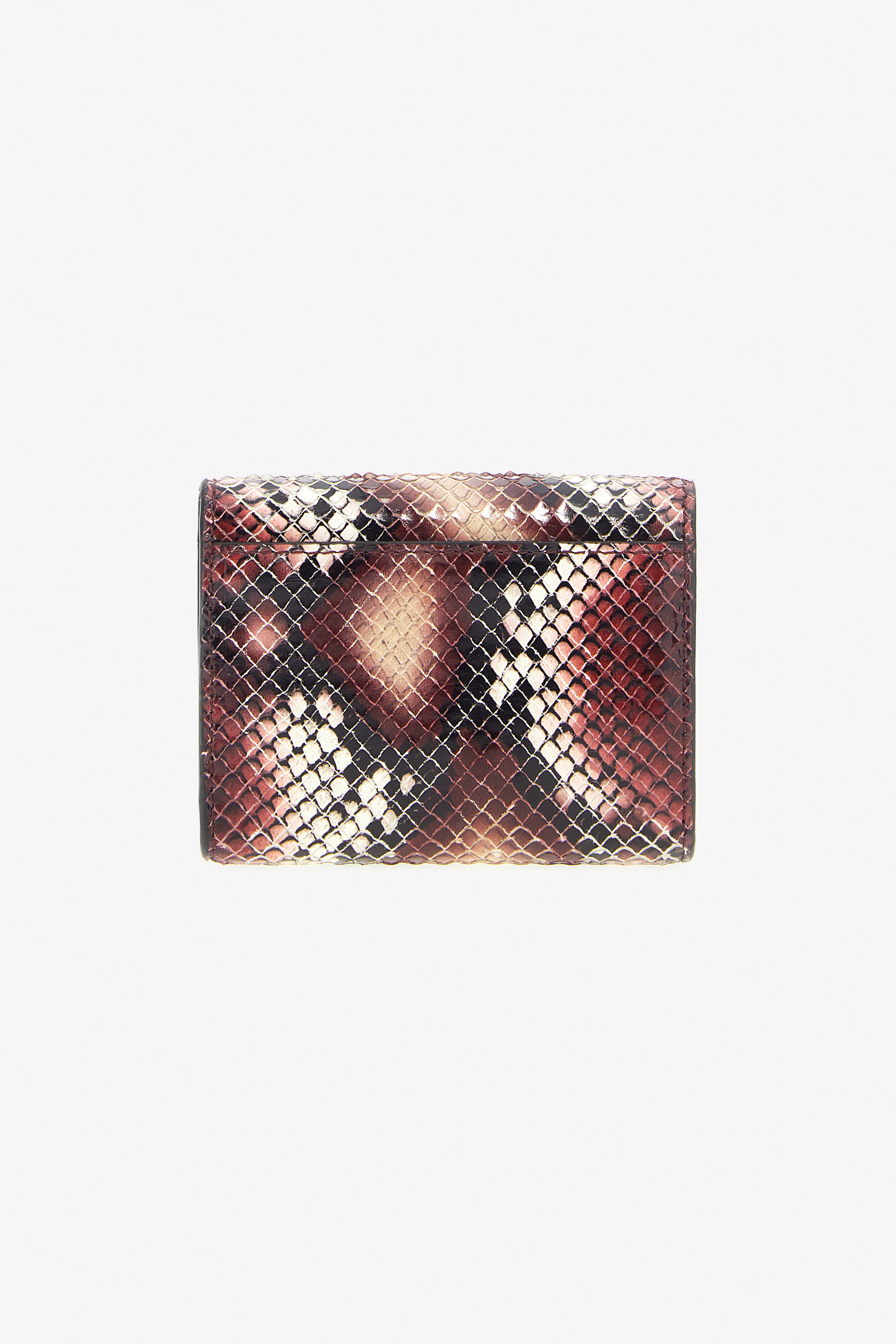 Roberto Cavalli Small Logo-print Leather Wallet In Purple