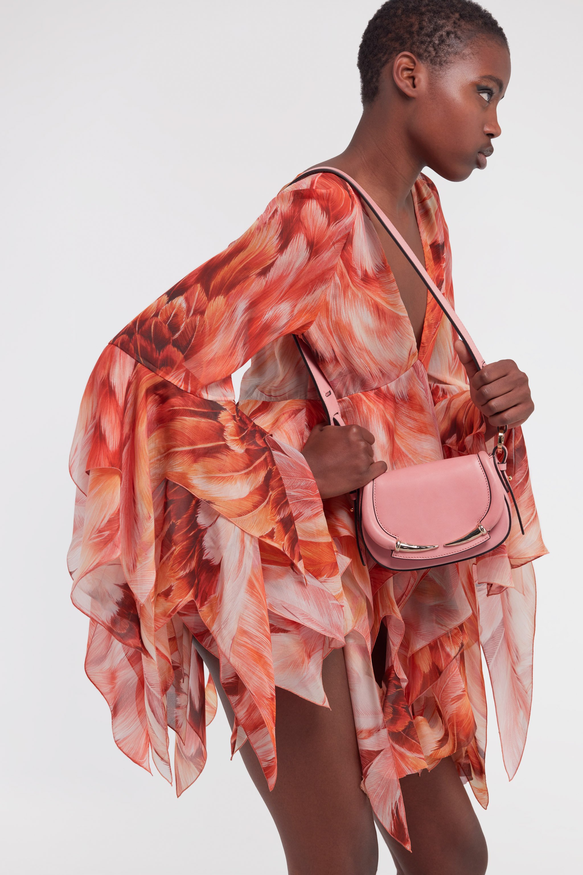 ROBERTO CAVALLI FANG BANG SHOULDER BAG 