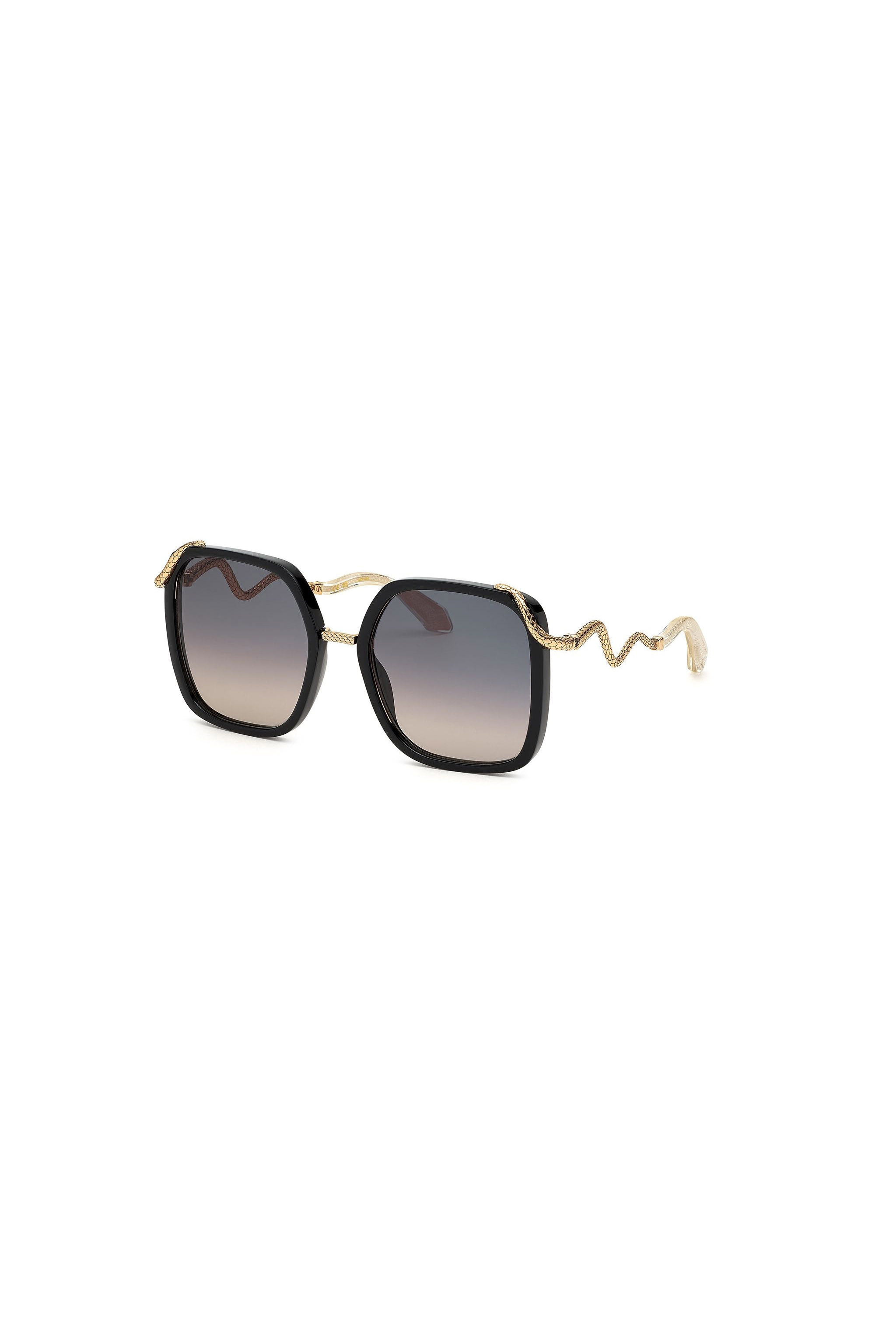 Roberto Cavalli Black Sunglasses Snake Collection