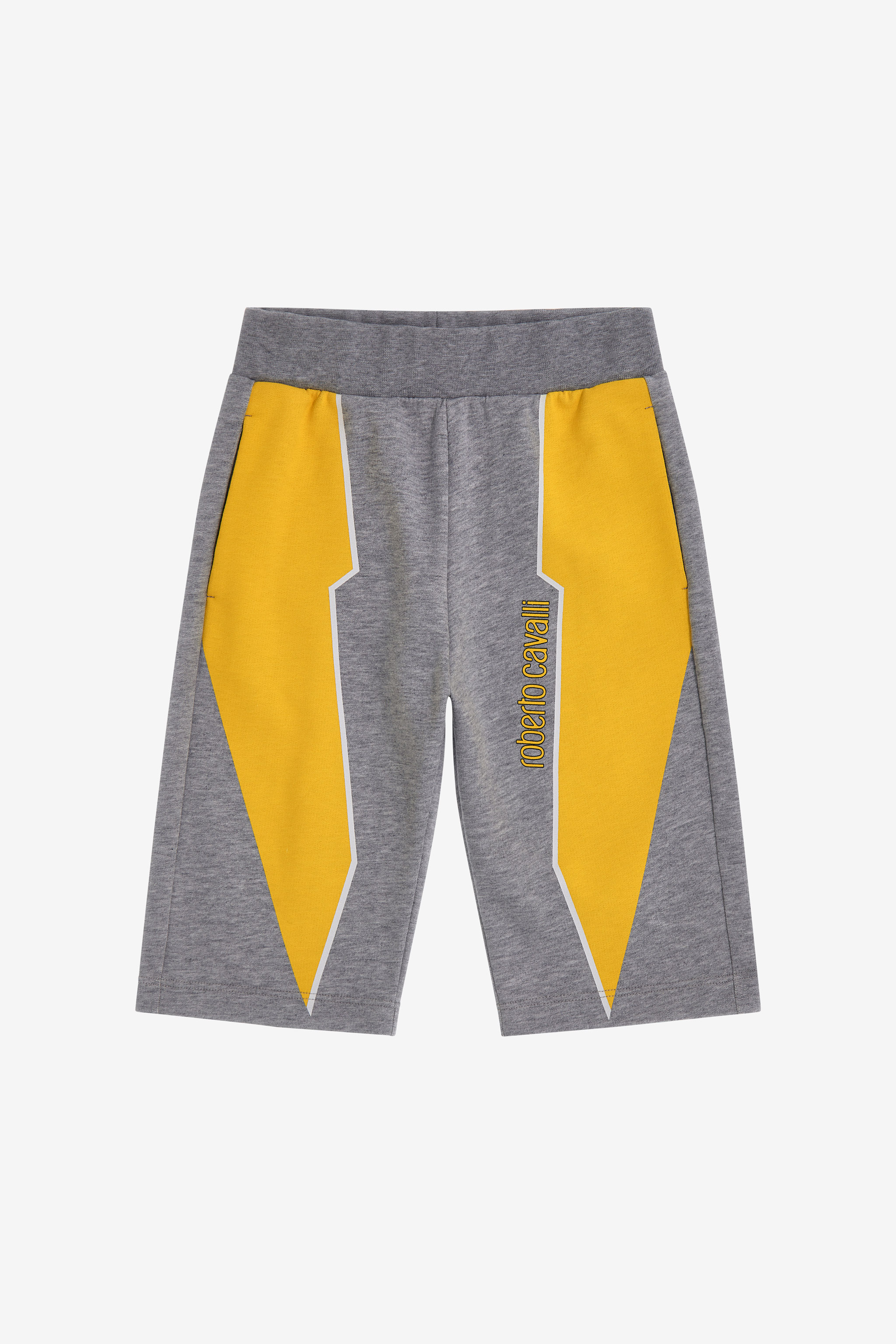 Roberto Cavalli Boys Gray Bold Adventure Shorts - Ready To Wear