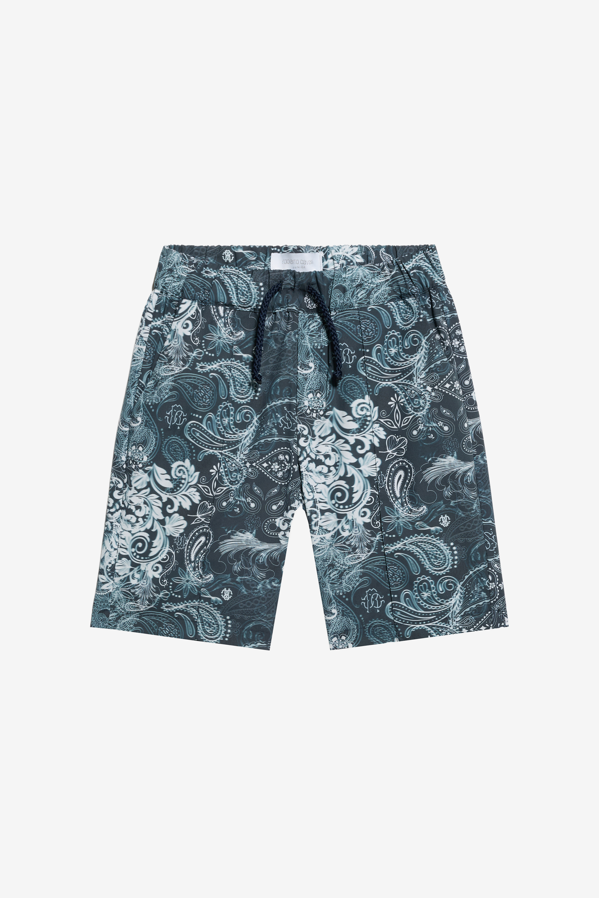Roberto Cavalli Boys Paisley Print Shorts - Ready To Wear Navy