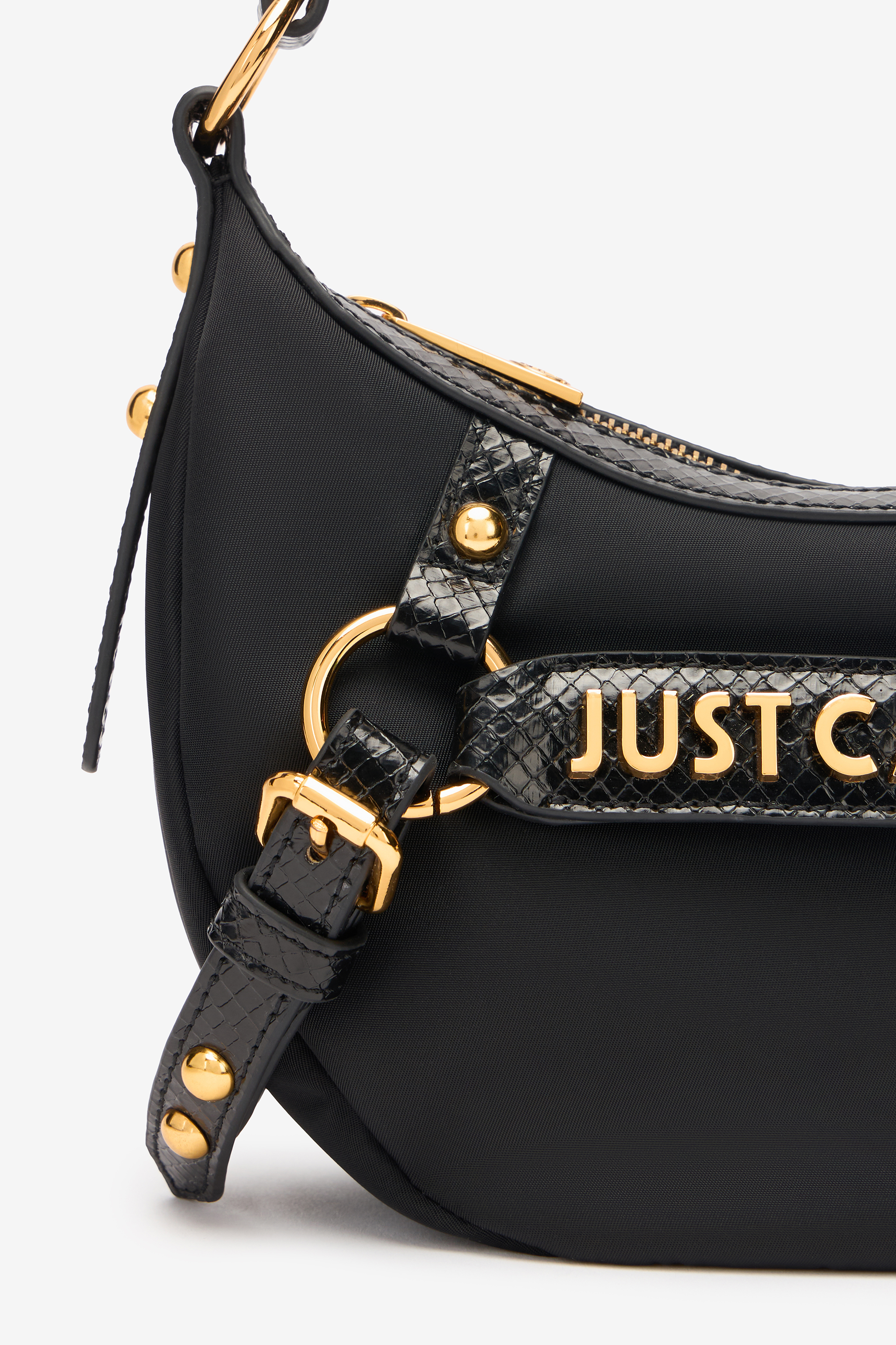 ROBERTO CAVALLI HOBO-TASCHE MIT RIEMCHEN UND LOGO