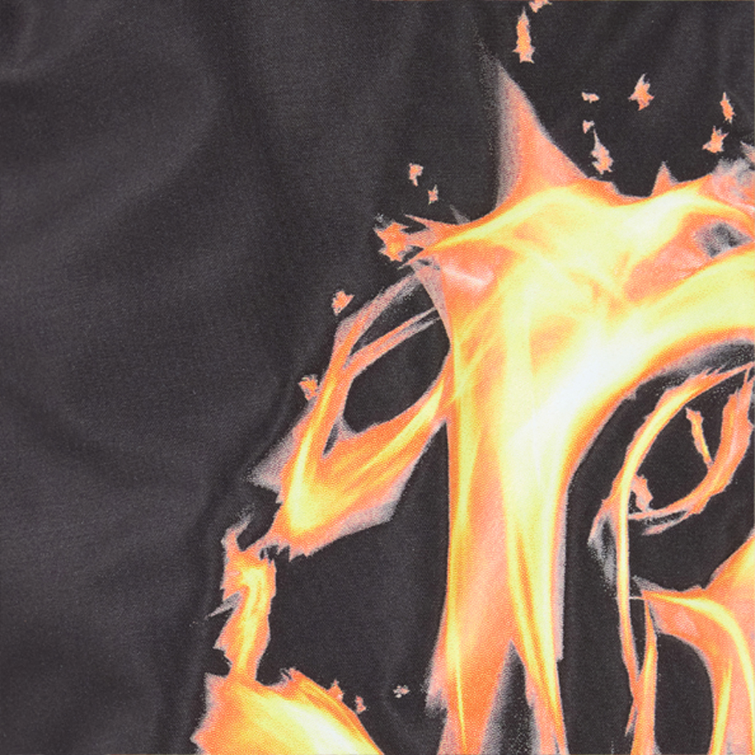 Roberto Cavalli Monogram And Fang Swim Shorts In Black Gold
