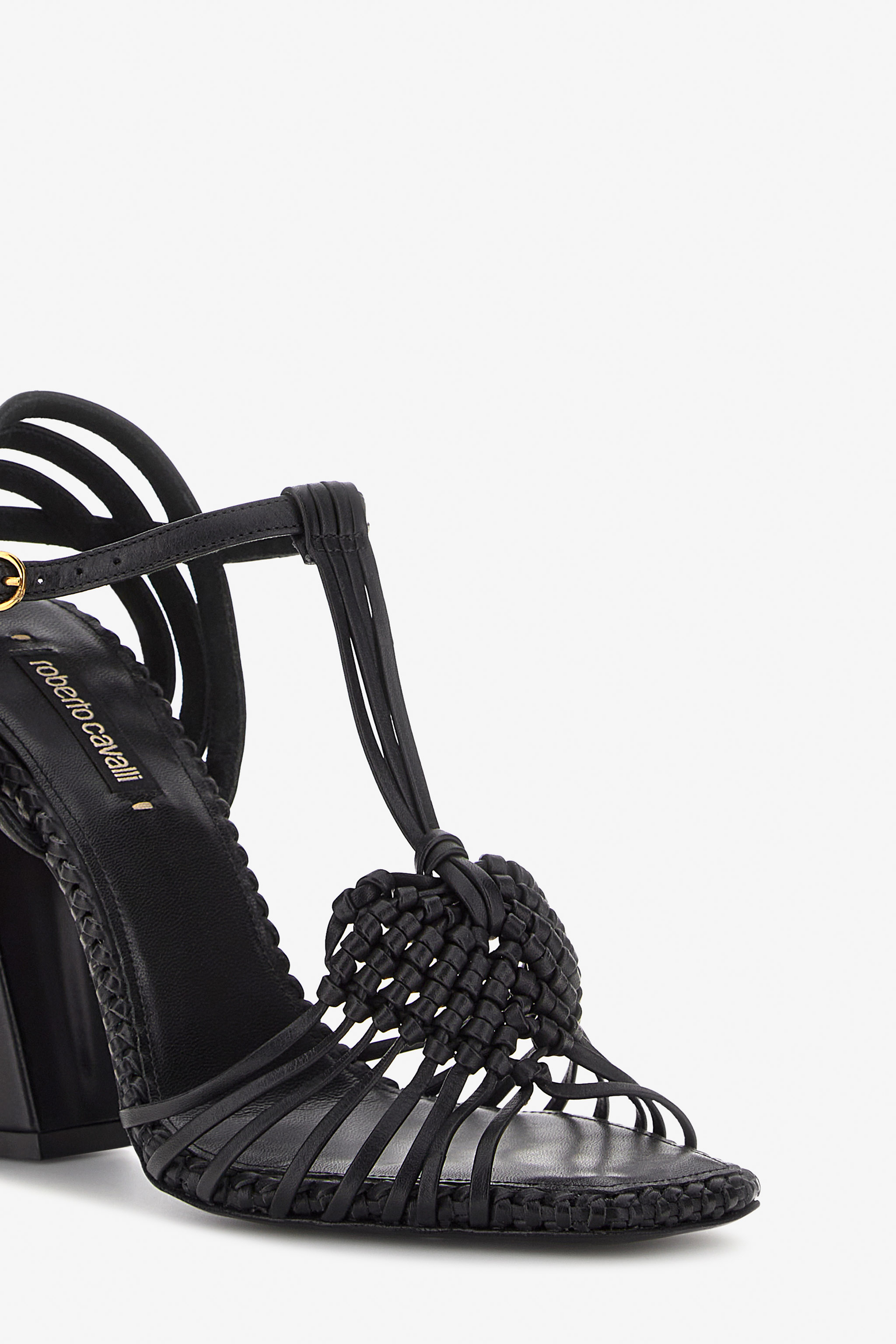 ROBERTO CAVALLI SANDALS WITH WEAVES 