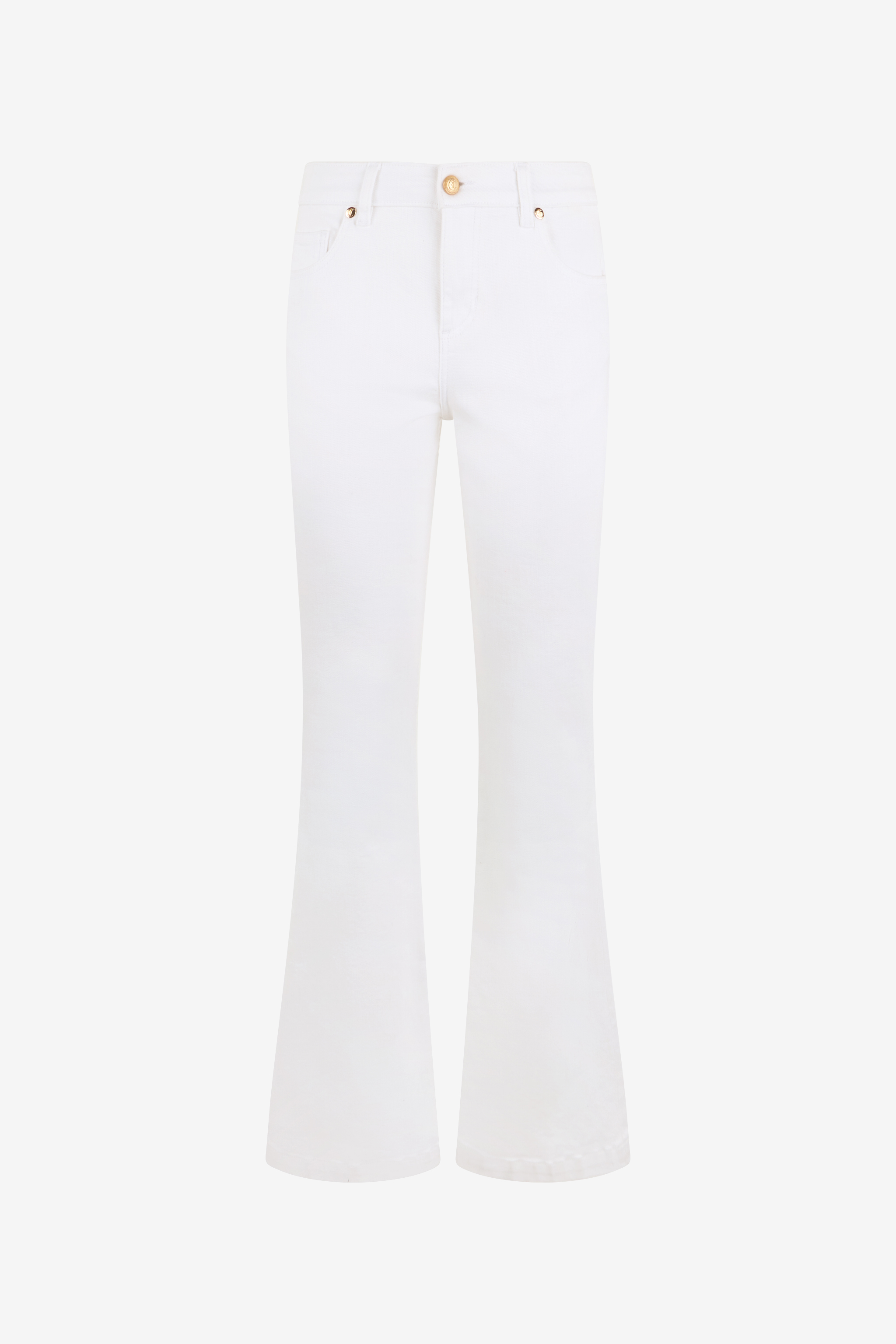 Roberto Cavalli Damen Denim-Hose Aus Baumwolle - Bekleidung White
