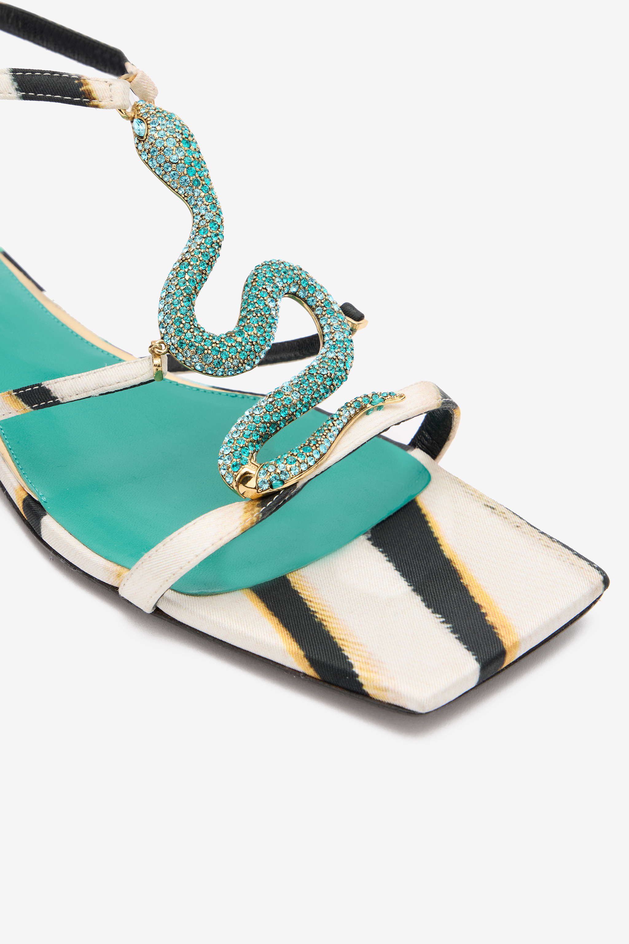 ROBERTO CAVALLI SANDALE MIT RAY OF SEA PRINT 