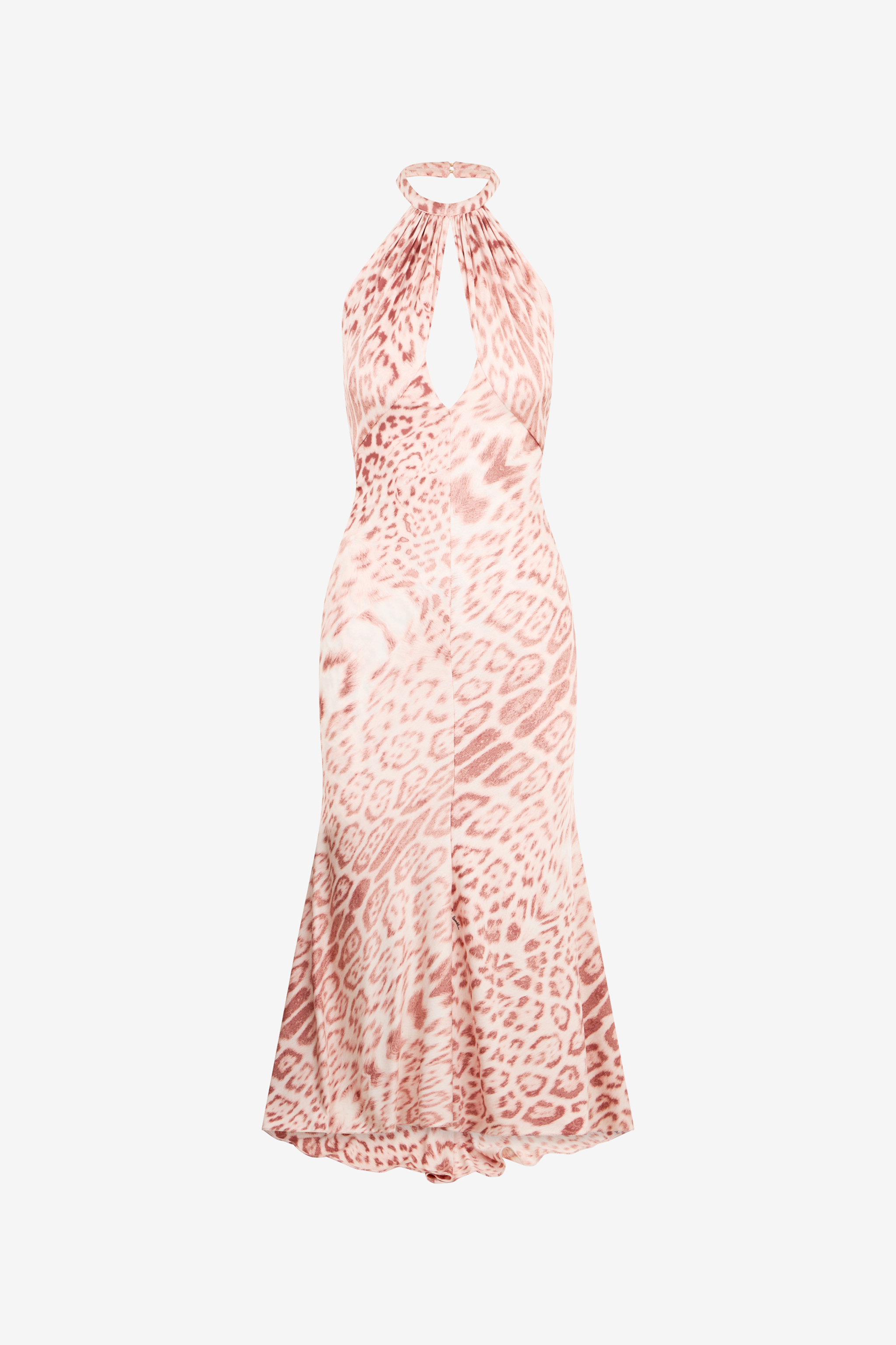 Roberto Cavalli Women's Pink Jaguar Print Midi Dress - Midi Dresses