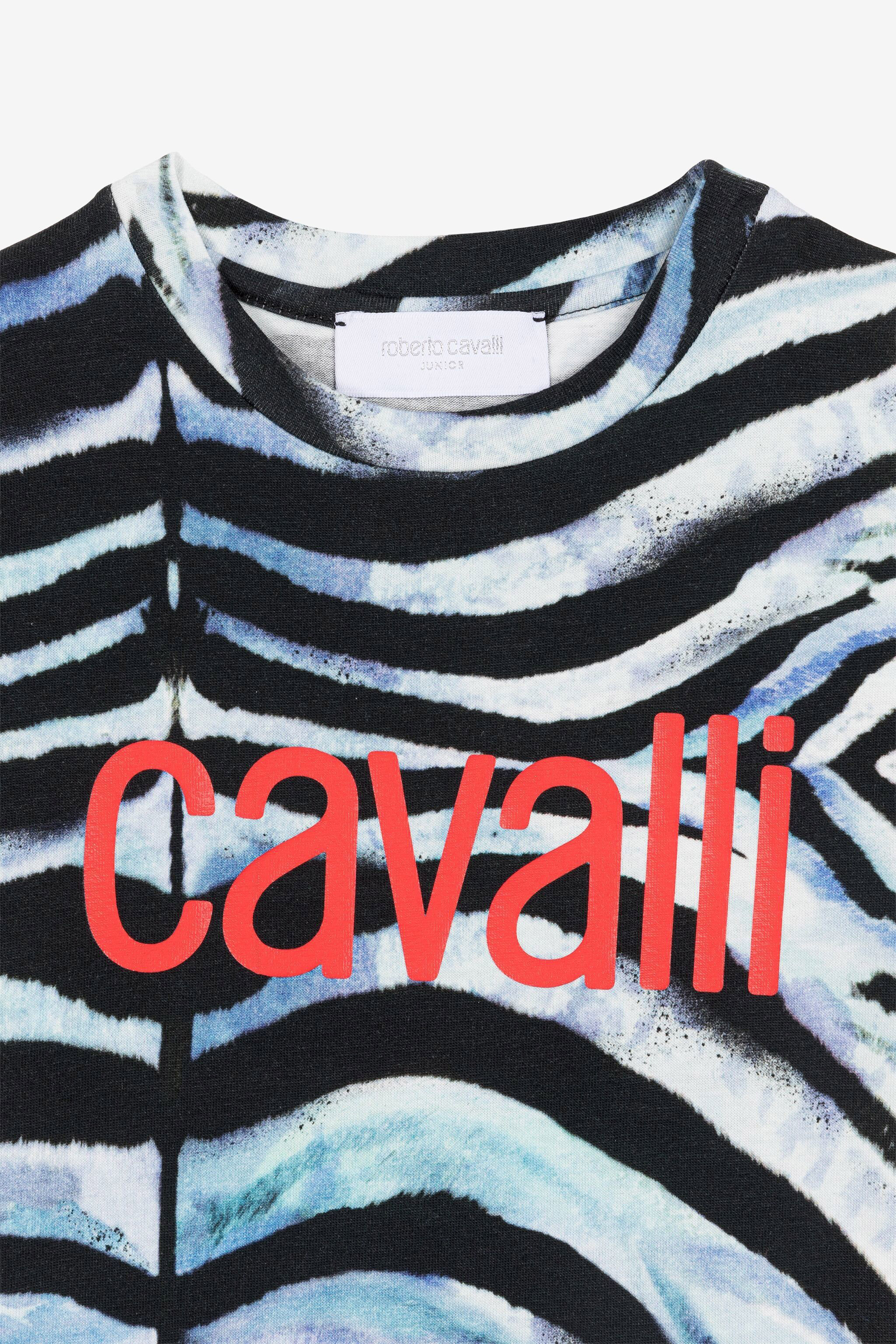 Zebra-Print Logo T-Shirt