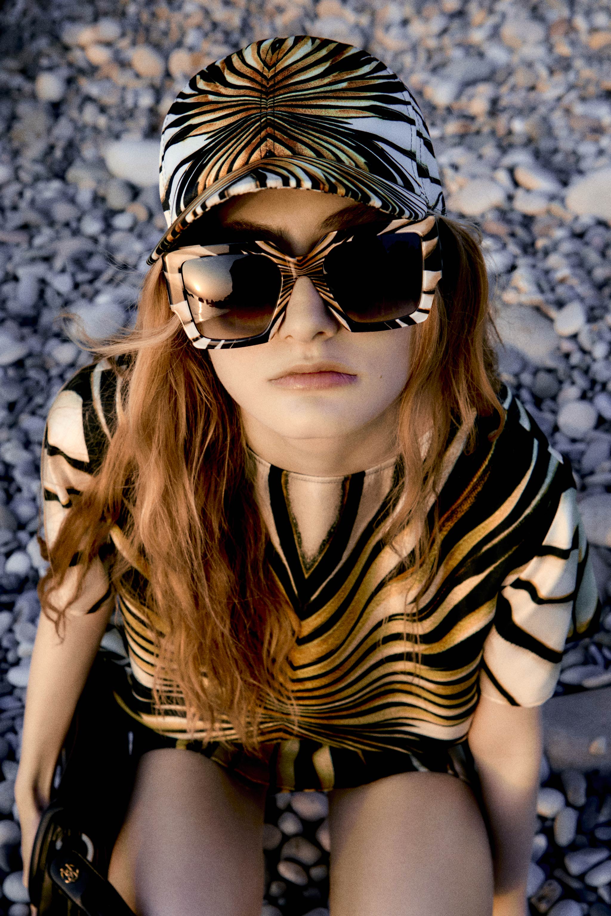 Shop Roberto Cavalli Ray Of Gold Baseball Cap