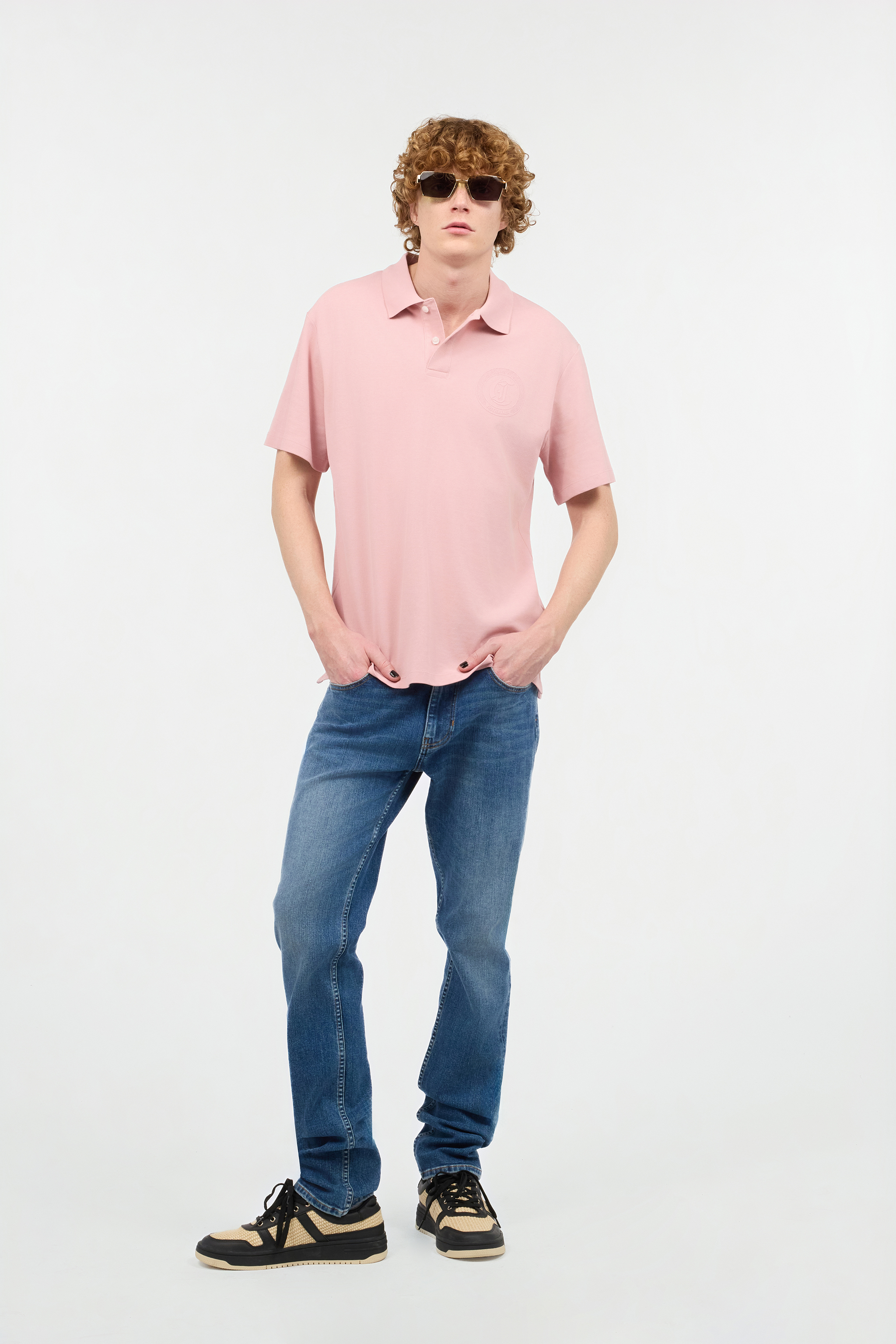 Roberto Cavalli Ombre-effect Jeans In Light Blue