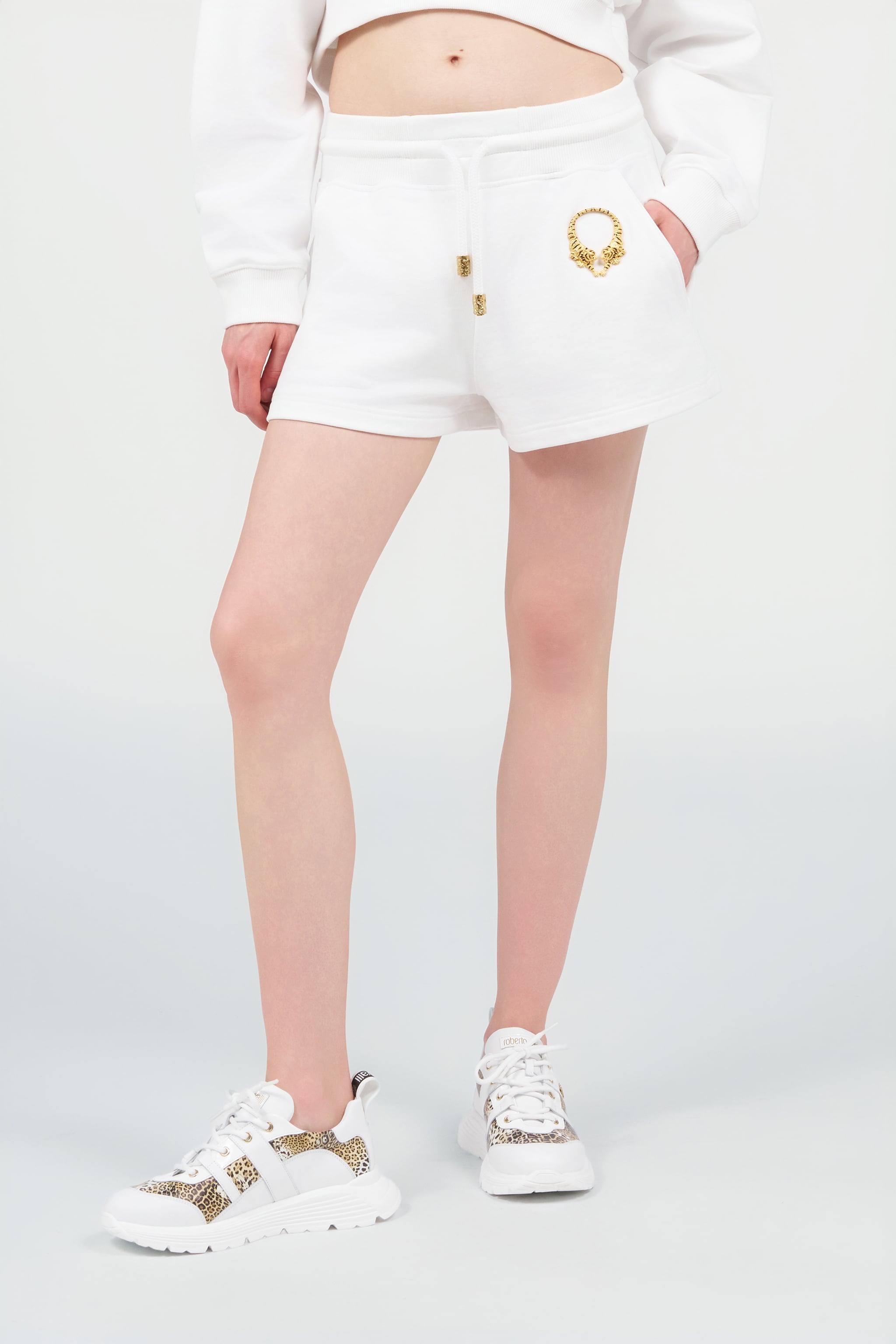 Roberto Cavalli White Roar Shorts | Thumbnail 2