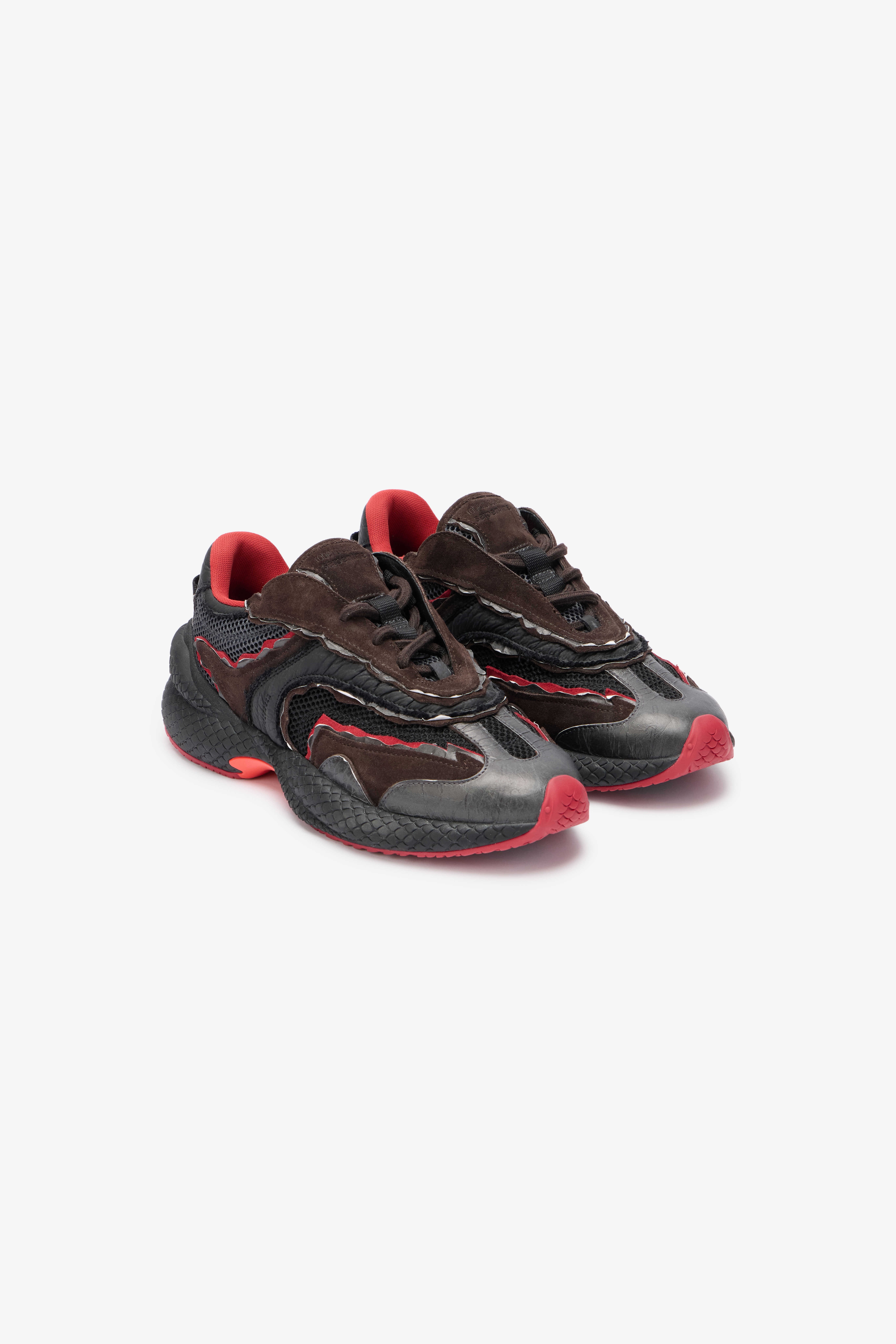 Roberto Cavalli Women's Serpentine Sneaker - Sneakers Nero/Rosso