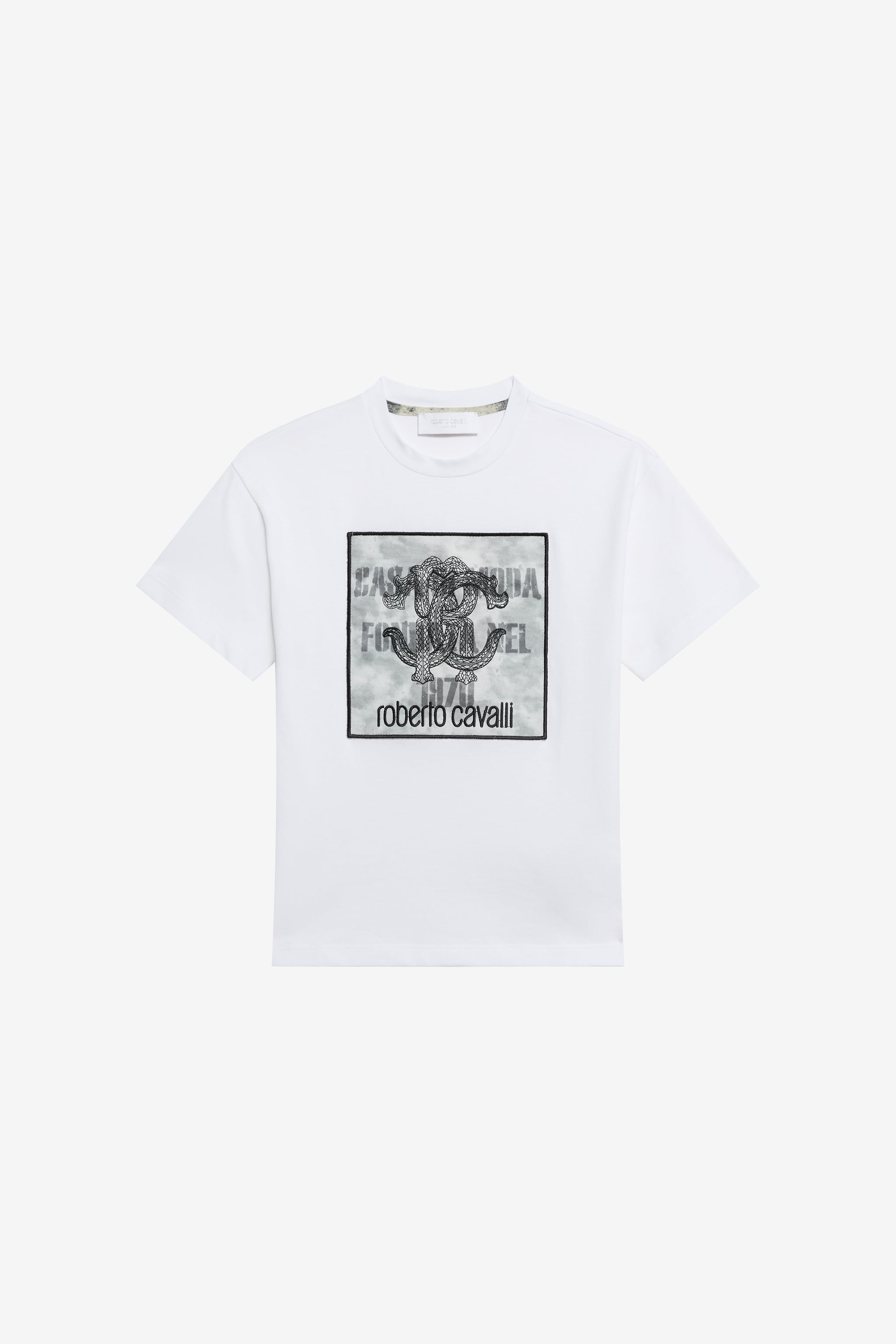 Roberto Cavalli White T-shirt With Monogram RC | Thumbnail 5 Roberto Cavalli White T-shirt With Monogram RC | Thumbnail 5