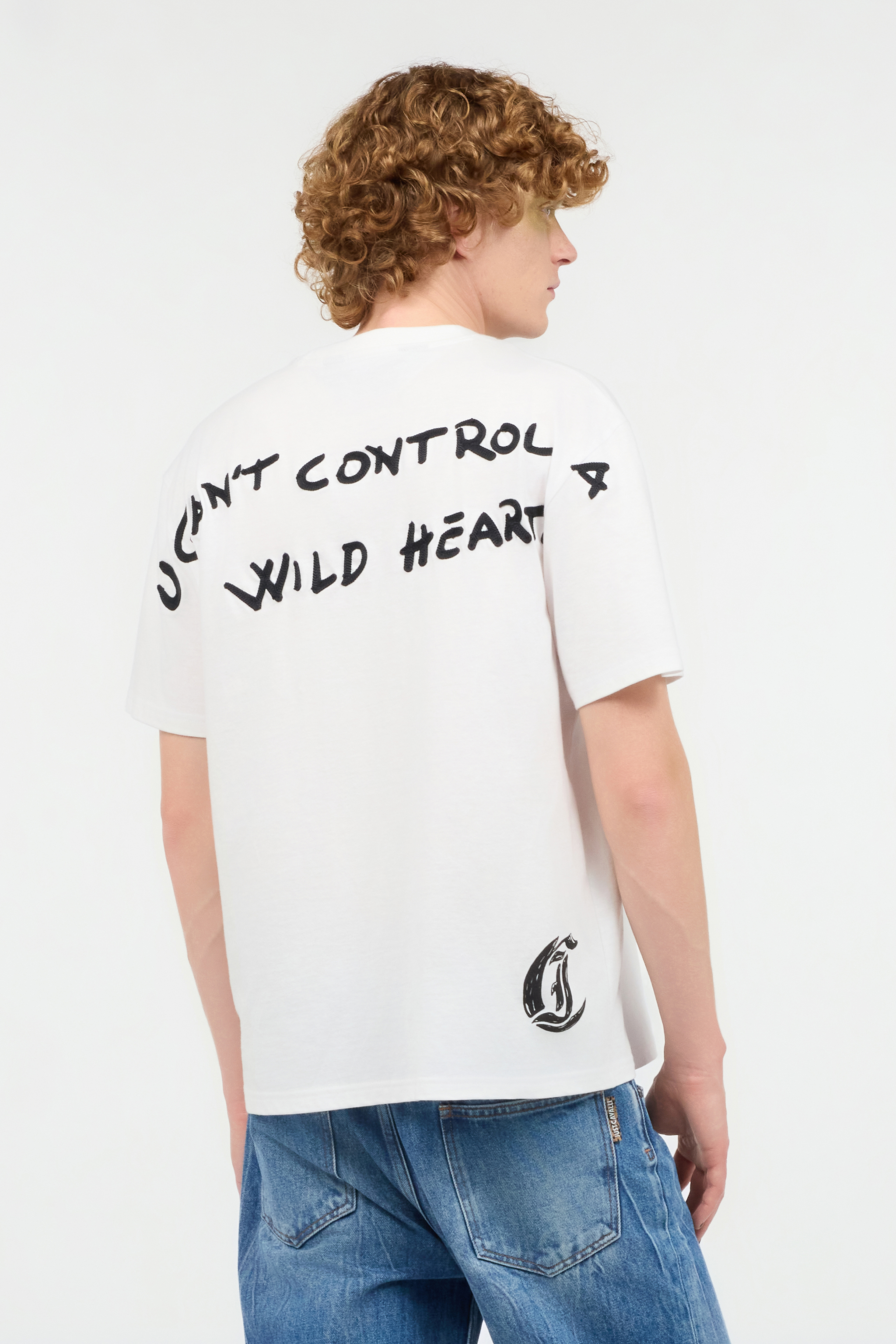 ROBERTO CAVALLI T-SHIRT MIT HERZ