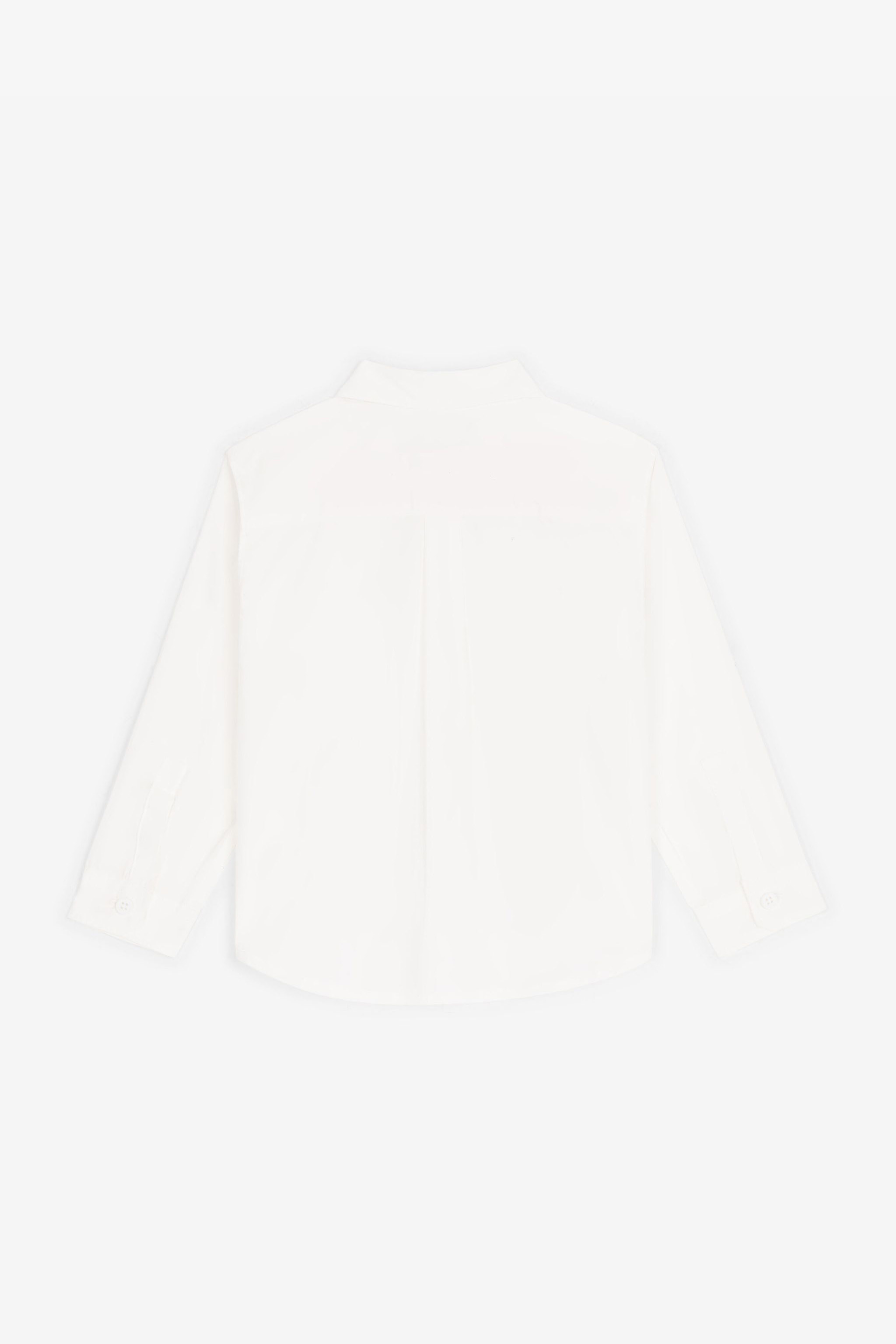 Roberto Cavalli Rc Monogram-embroidered Cotton Shirt In White