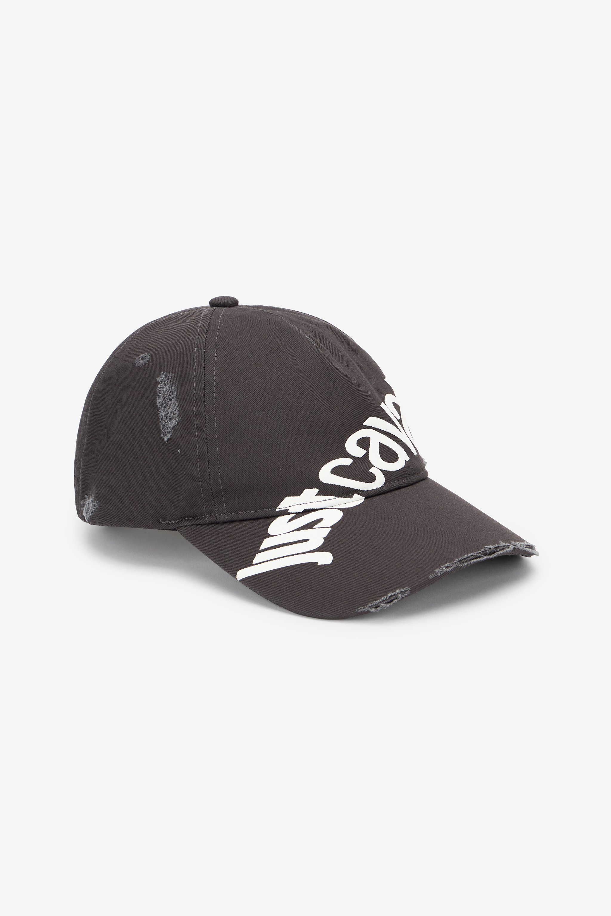 Roberto Cavalli Men's Grey/Black/White Hat With Logo - Bags & Accessories 899 +003