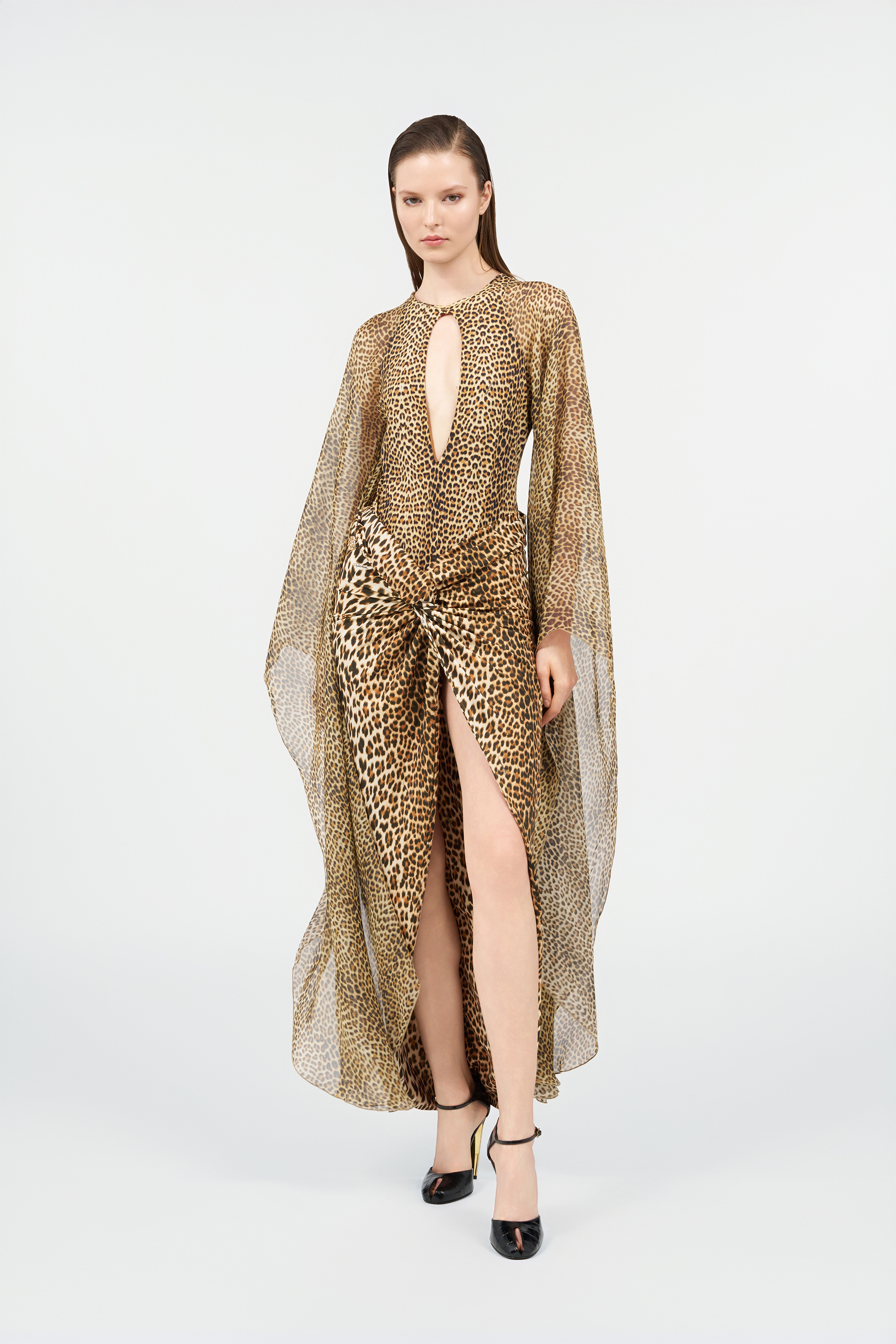 Roberto Cavalli Baby Jaguar Print One-piece Swimsuit In Multi