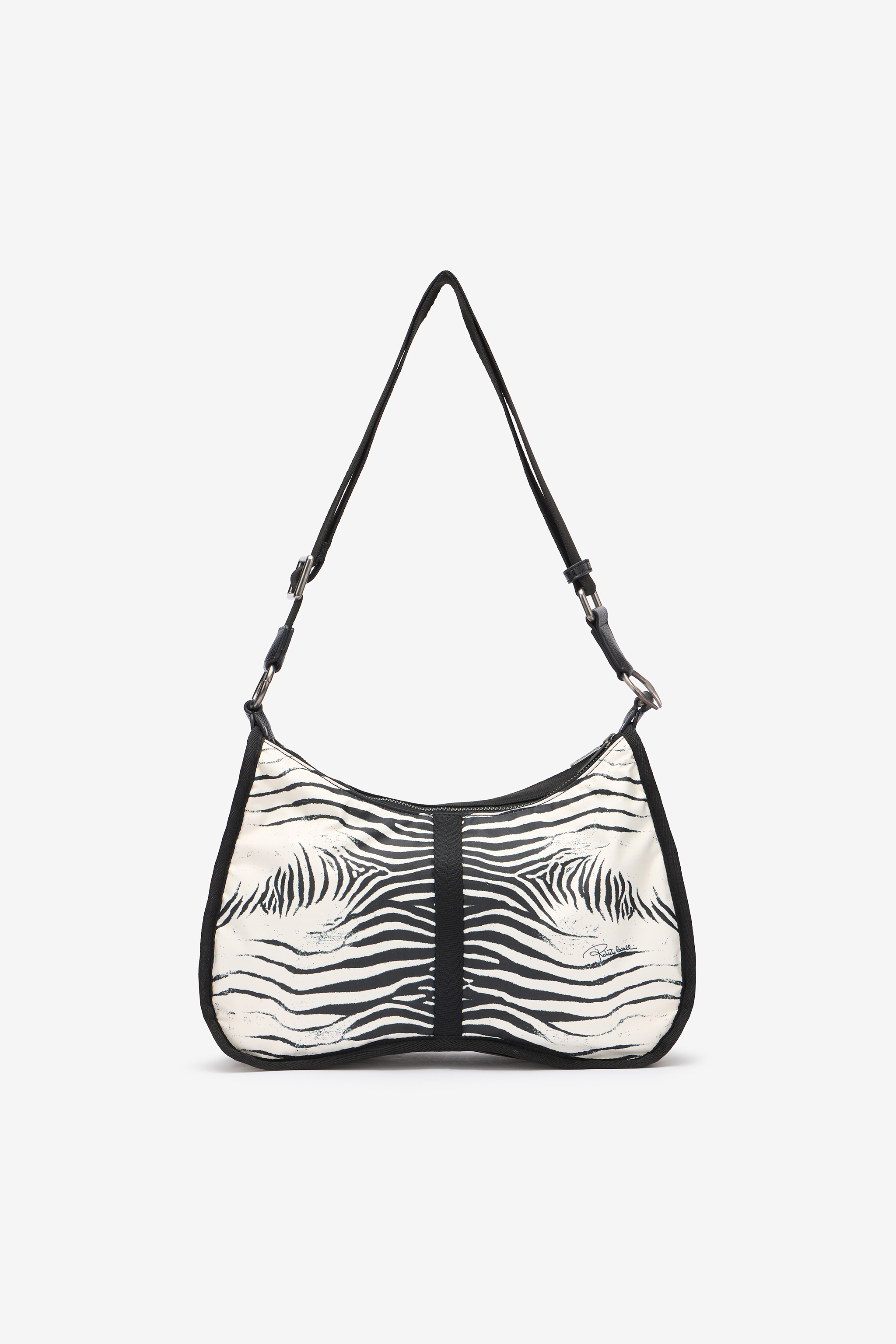 Roberto Cavalli Torino Bag In Black/white