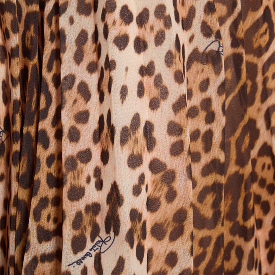 Skirt with Jaguar Skin Print